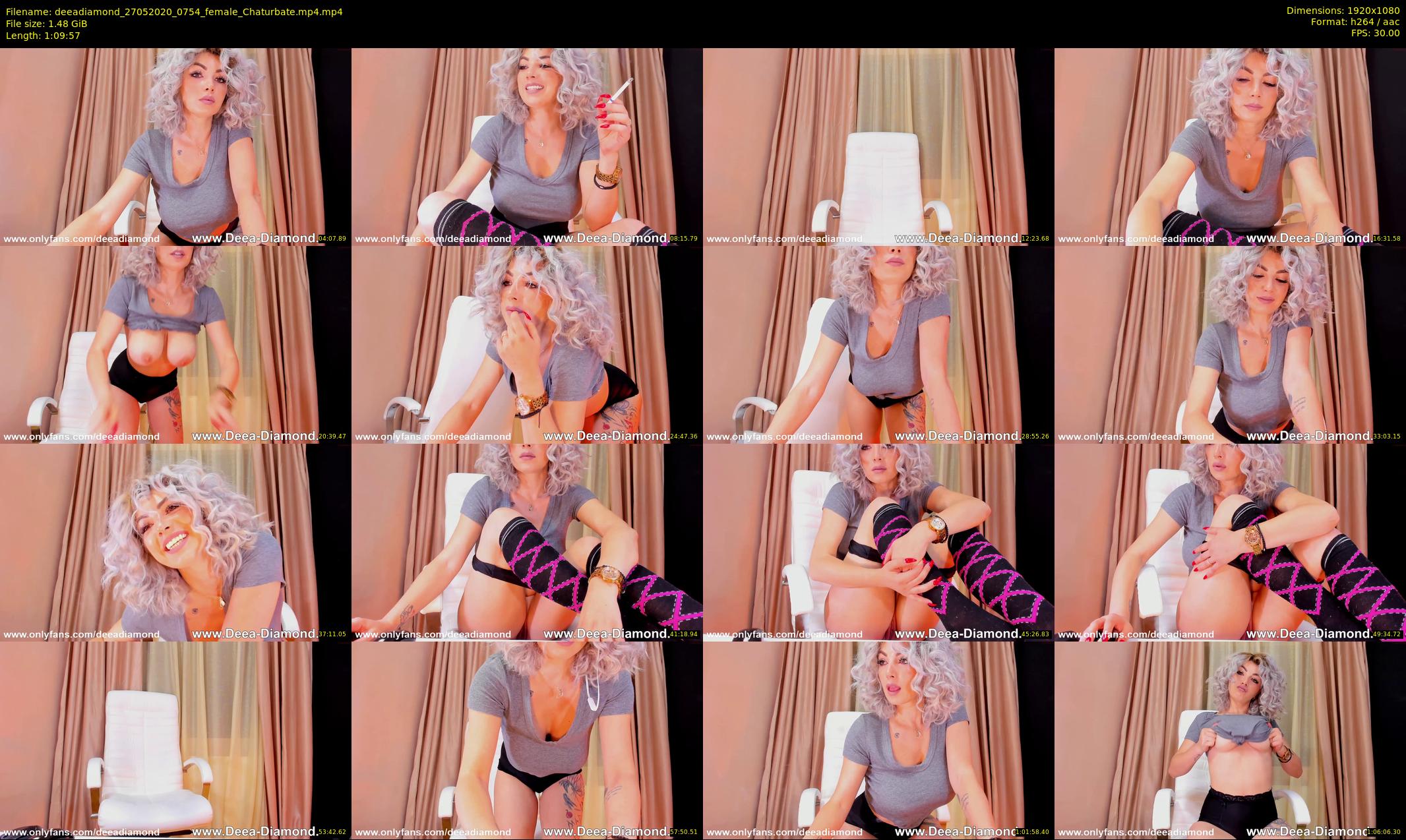 deeadiamond — 70 minute Chaturbate female cam show recording, 1080p, May 27, 2020