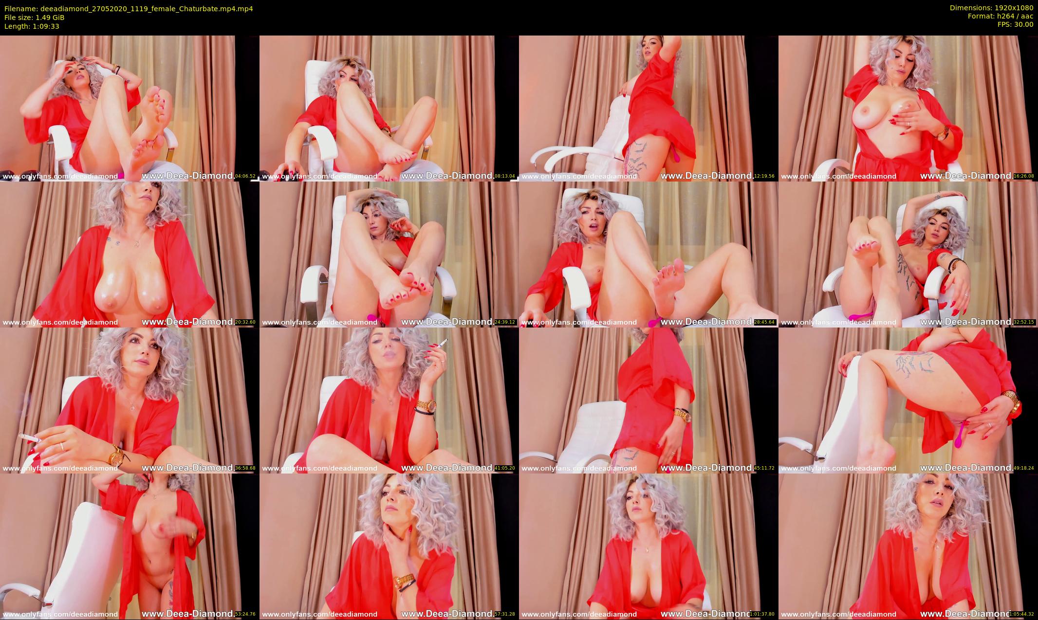 deeadiamond — 70 minute Chaturbate female cam show recording, 1080p, May 27, 2020