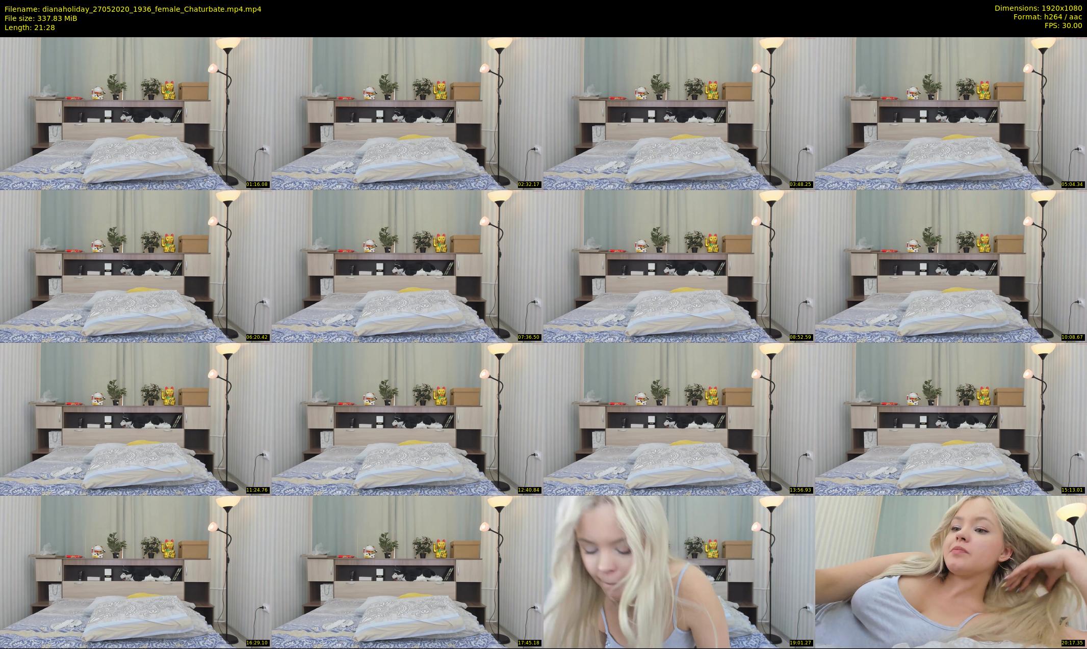 dianaholiday — 22 minute Chaturbate female cam show recording, 1080p, May 27, 2020