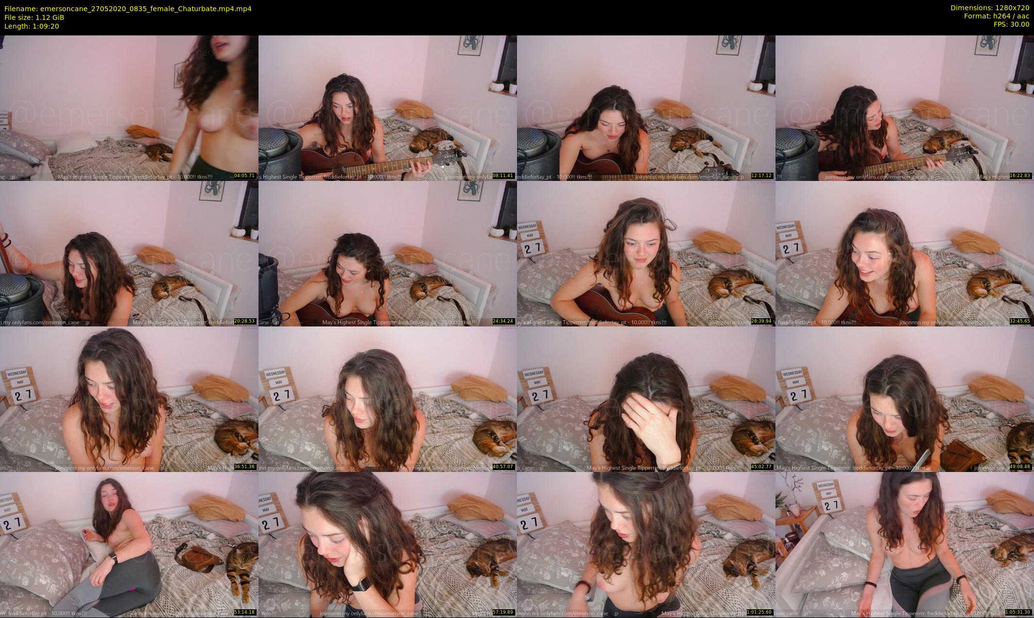 emersoncane — 70 minute Chaturbate female cam show recording, 720p, May 27, 2020