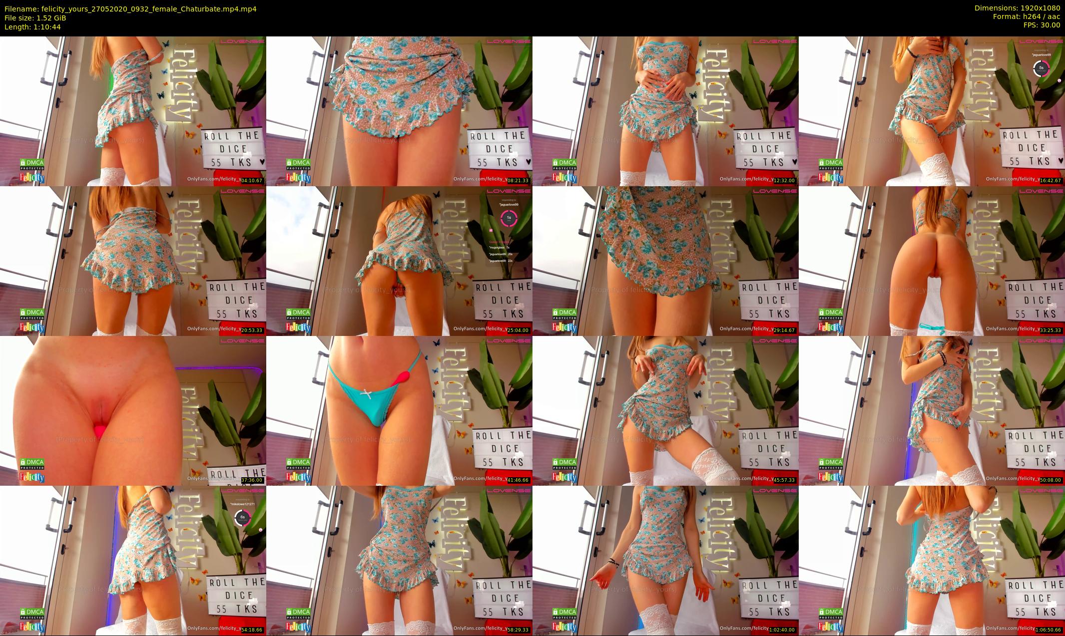 felicity_yours — 71 minute Chaturbate female cam show recording, 1080p, May 27, 2020