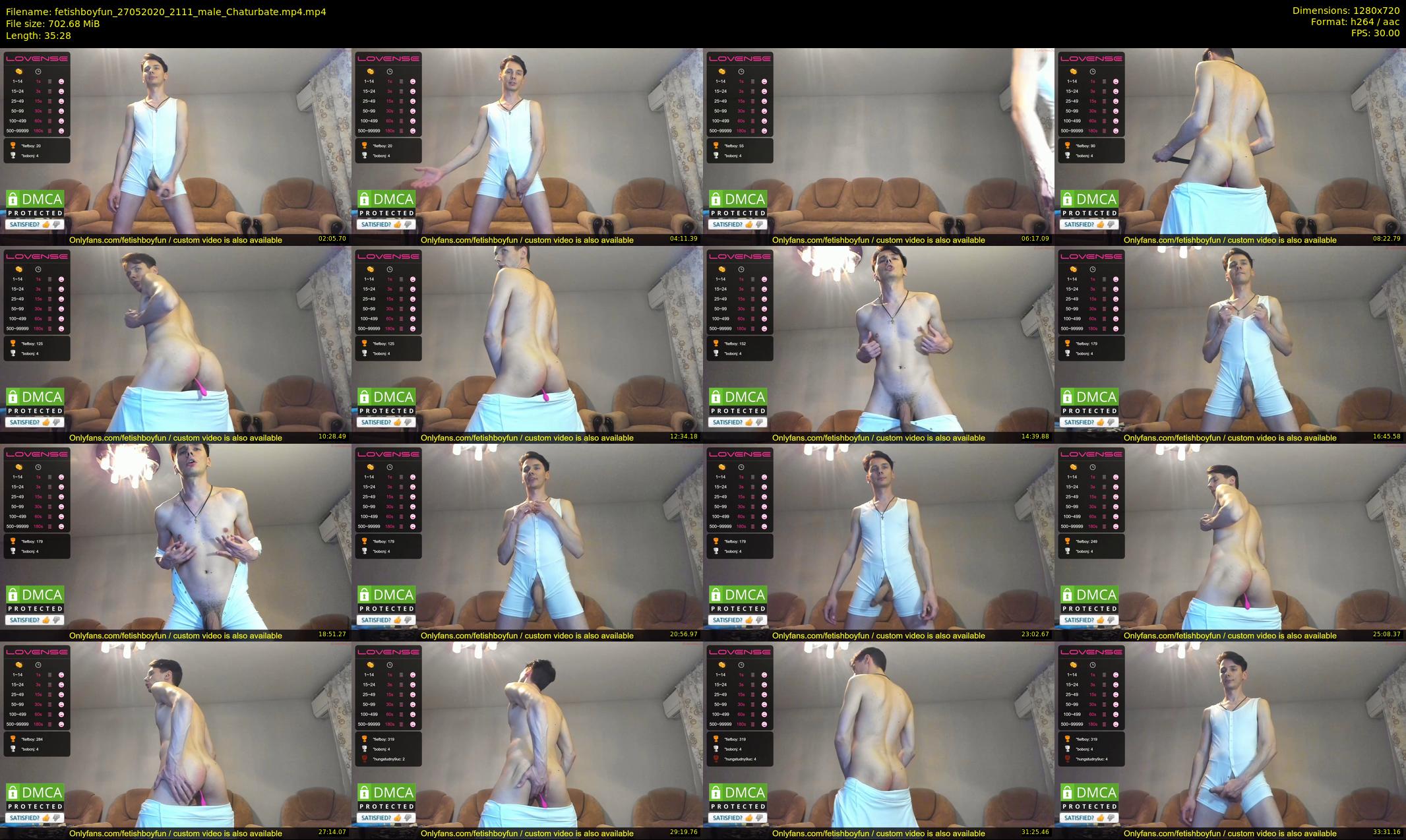 fetishboyfun — 36 minute Chaturbate male cam show recording, 720p, May 27, 2020