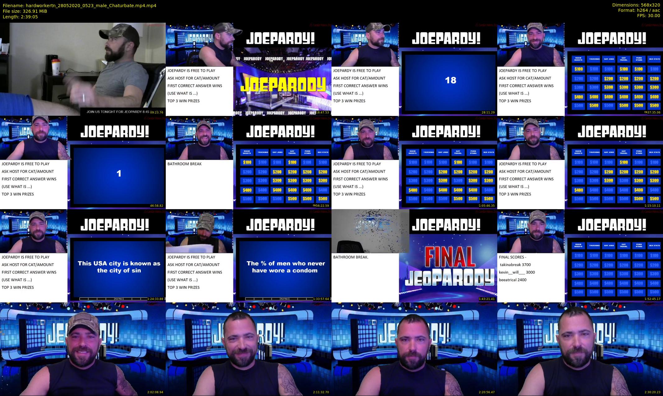 hardworkertn — 160 minute Chaturbate male cam show recording, SD, May 28, 2020