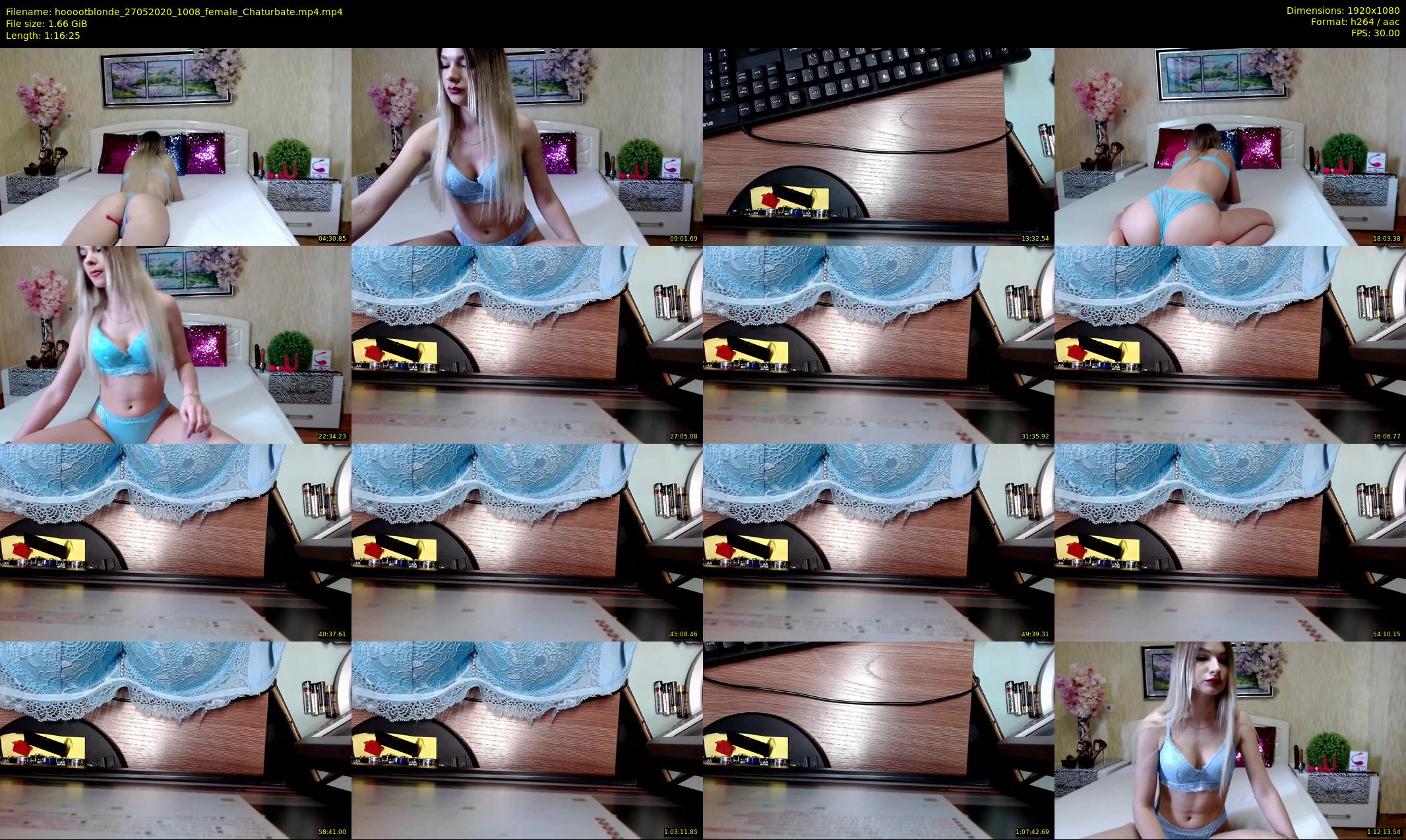 hooootblonde — 77 minute Chaturbate female cam show recording, 1080p, May 27, 2020