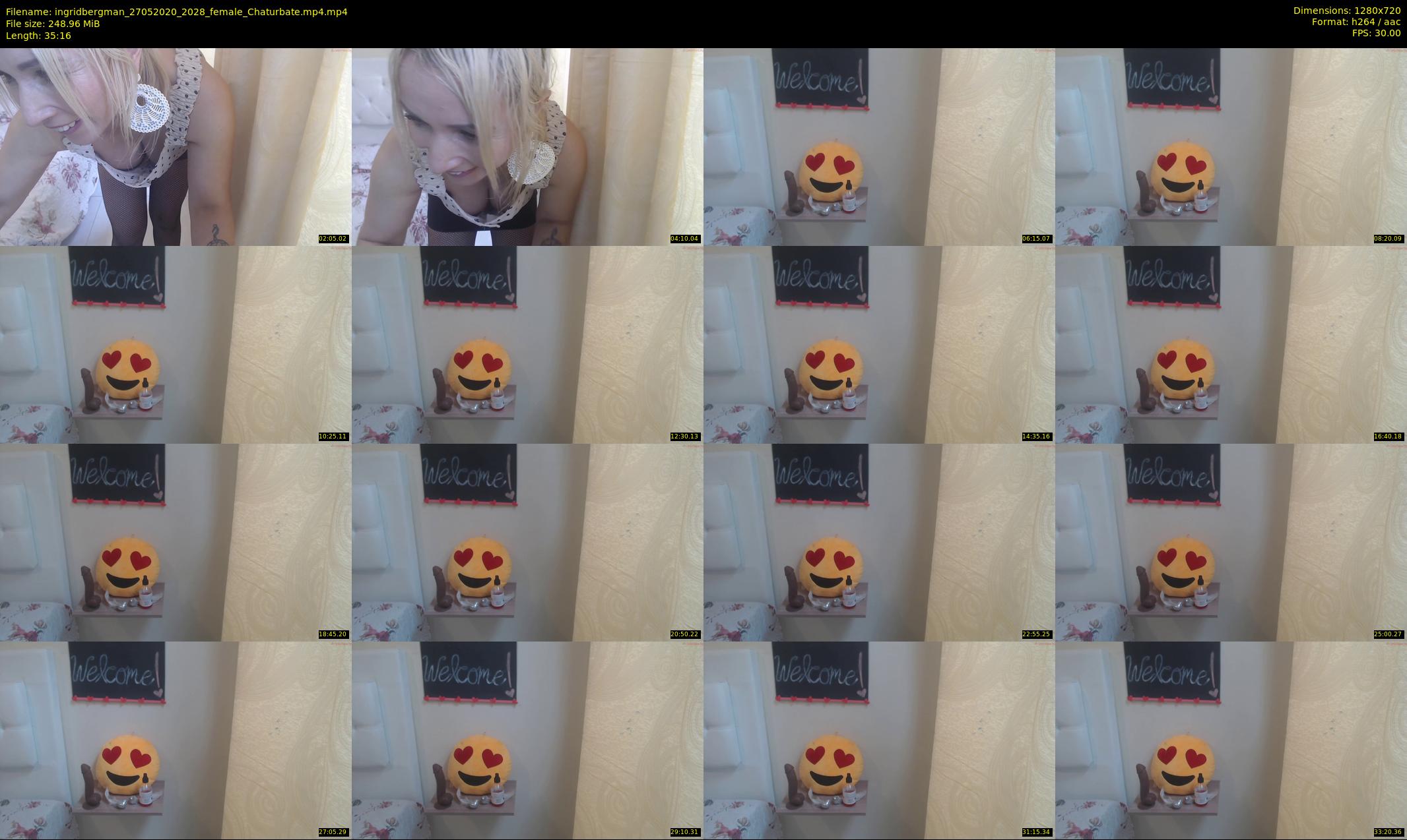 ingridbergman — 36 minute Chaturbate female cam show recording, 720p, May 27, 2020