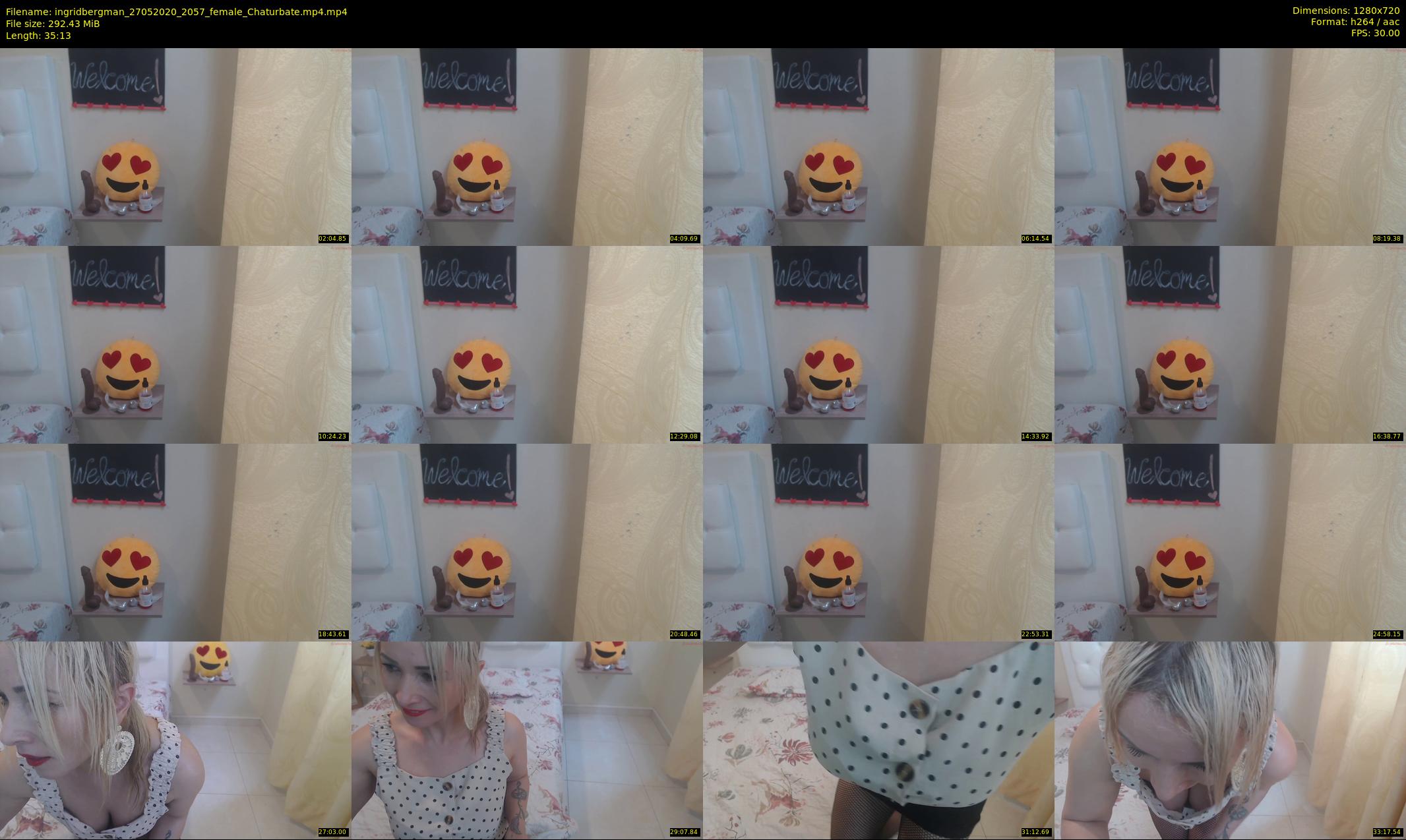 ingridbergman — 36 minute Chaturbate female cam show recording, 720p, May 27, 2020
