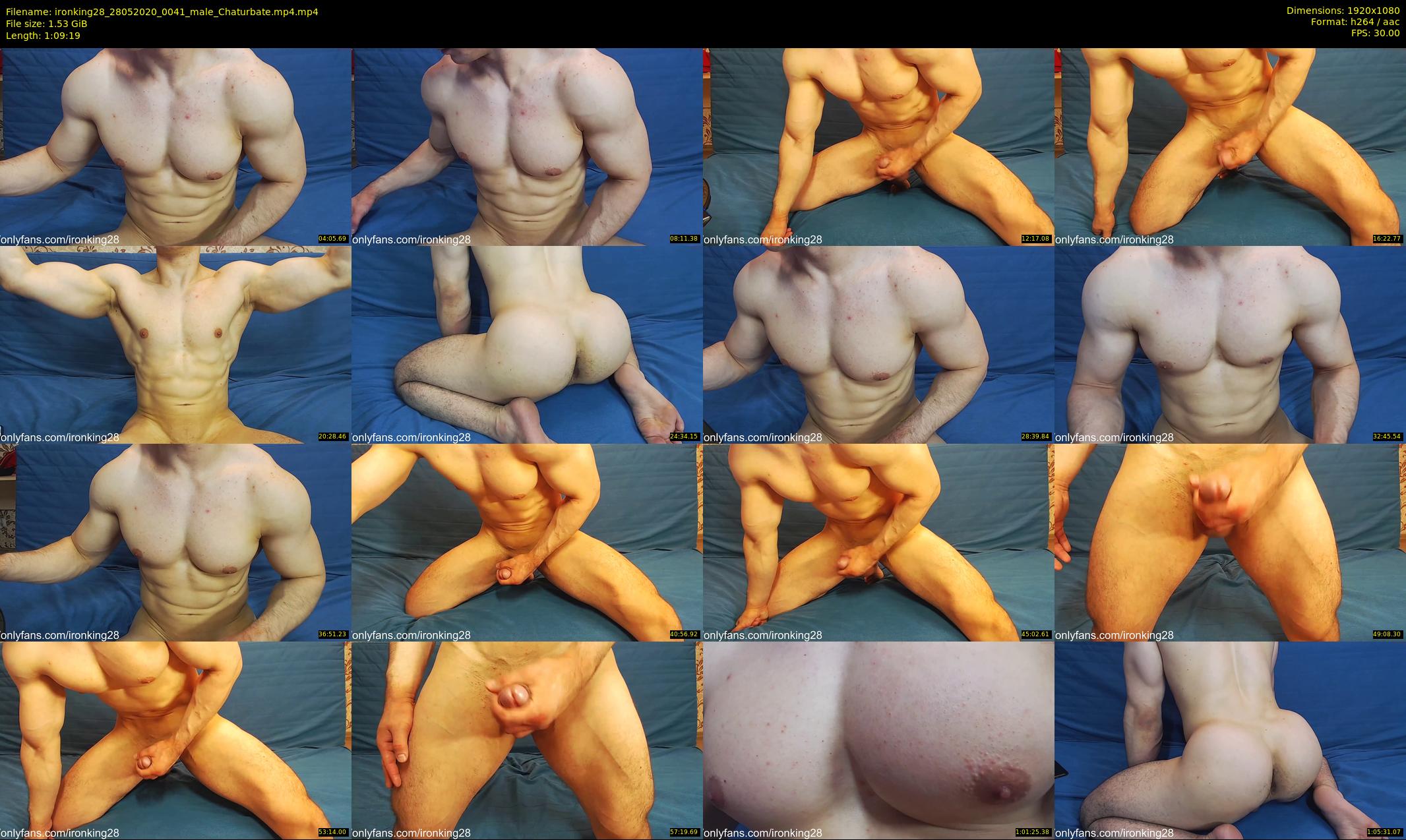 ironking28 — 70 minute Chaturbate male cam show recording, 1080p, May 28, 2020