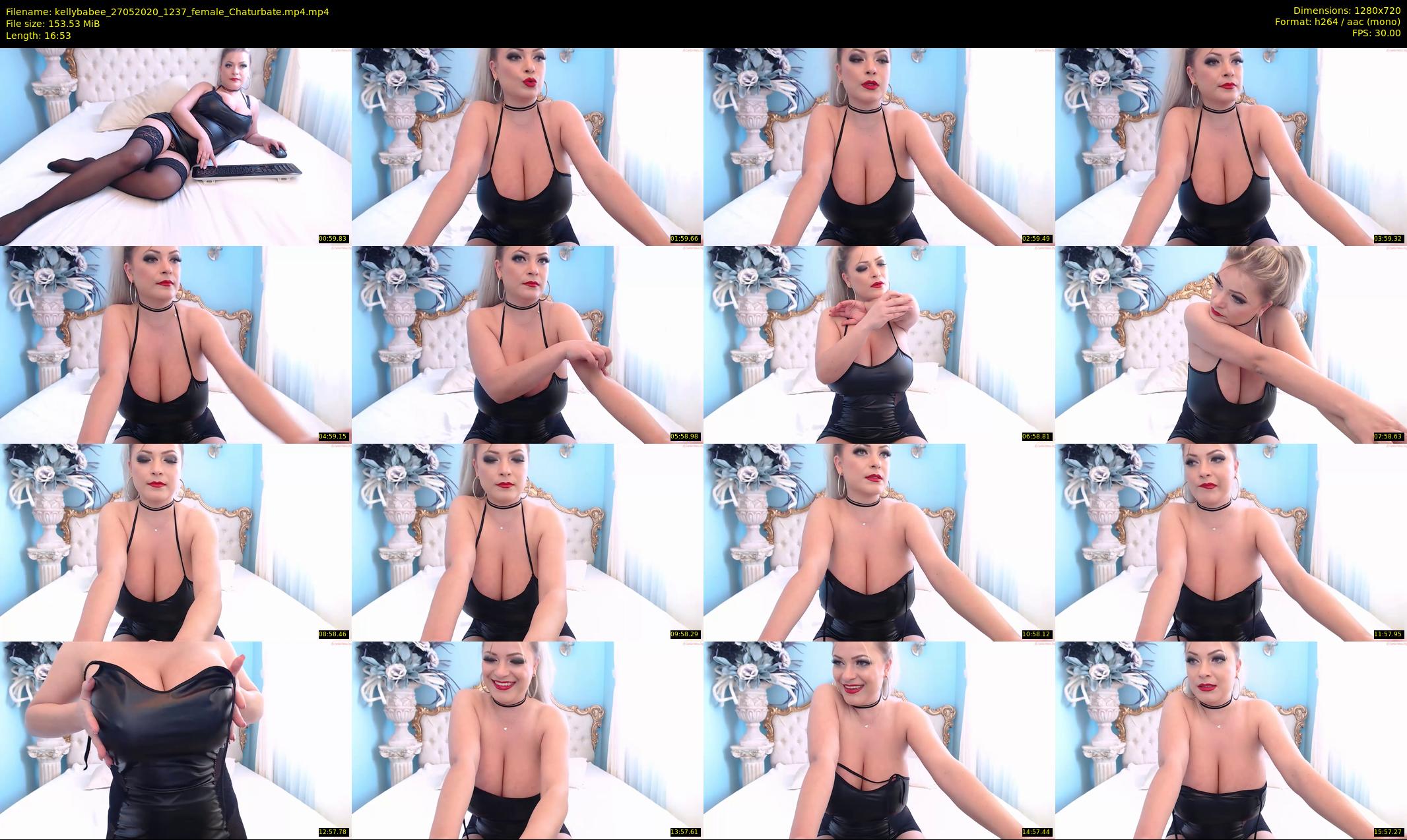 kellybabee — 17 minute Chaturbate female cam show recording, 720p, May 27, 2020