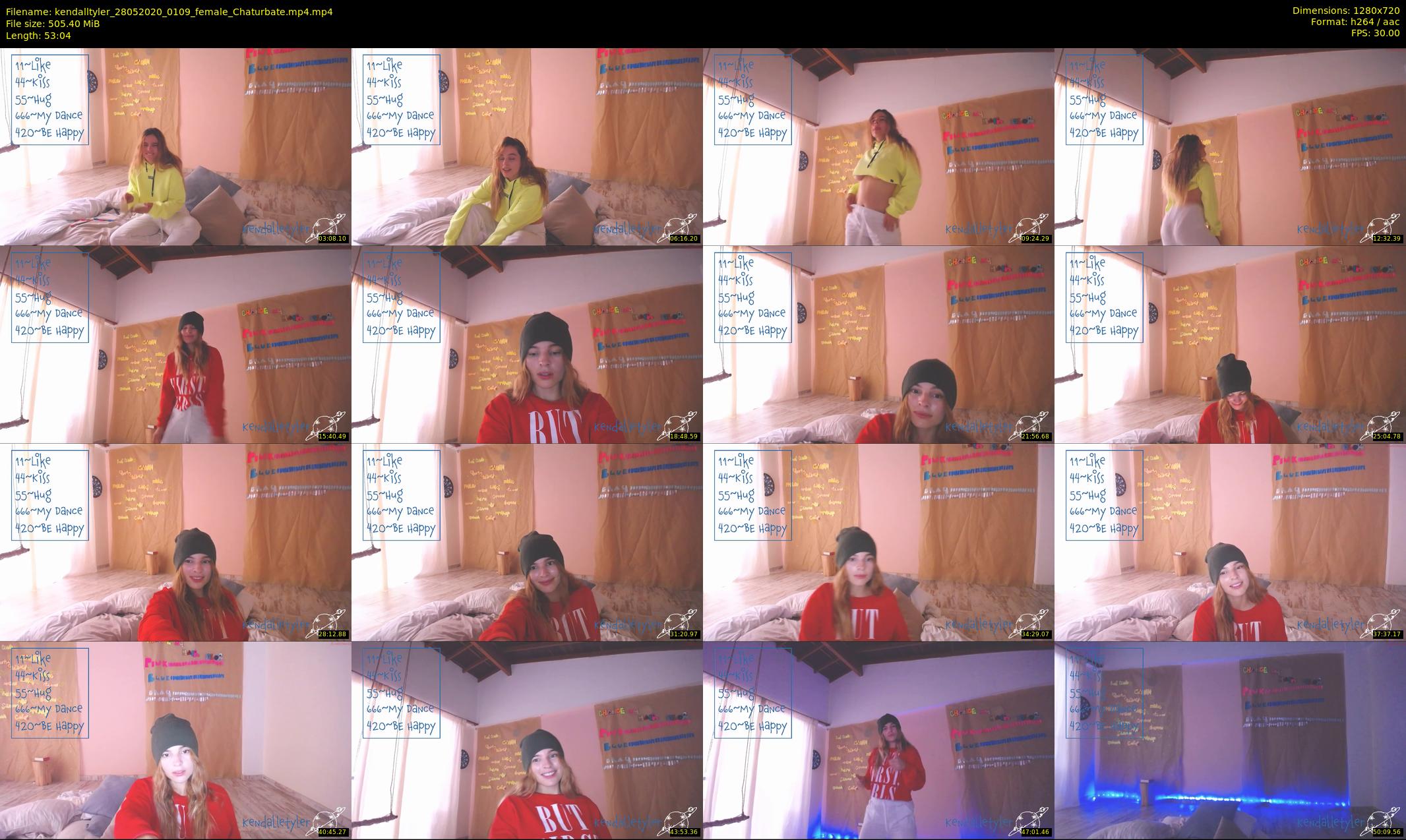 kendalltyler — 54 minute Chaturbate female cam show recording, 720p, May 28, 2020