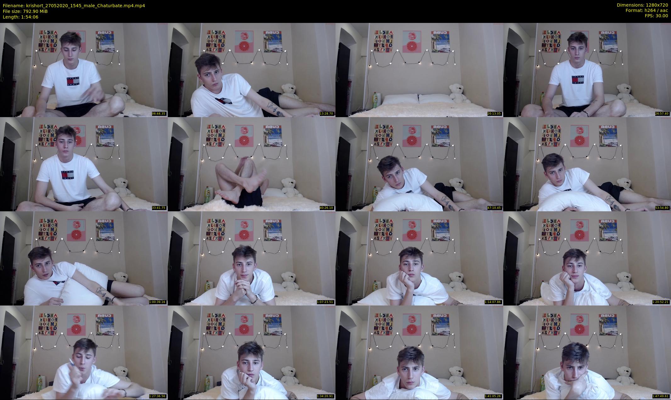krishort — 115 minute Chaturbate male cam show recording, 720p, May 27, 2020