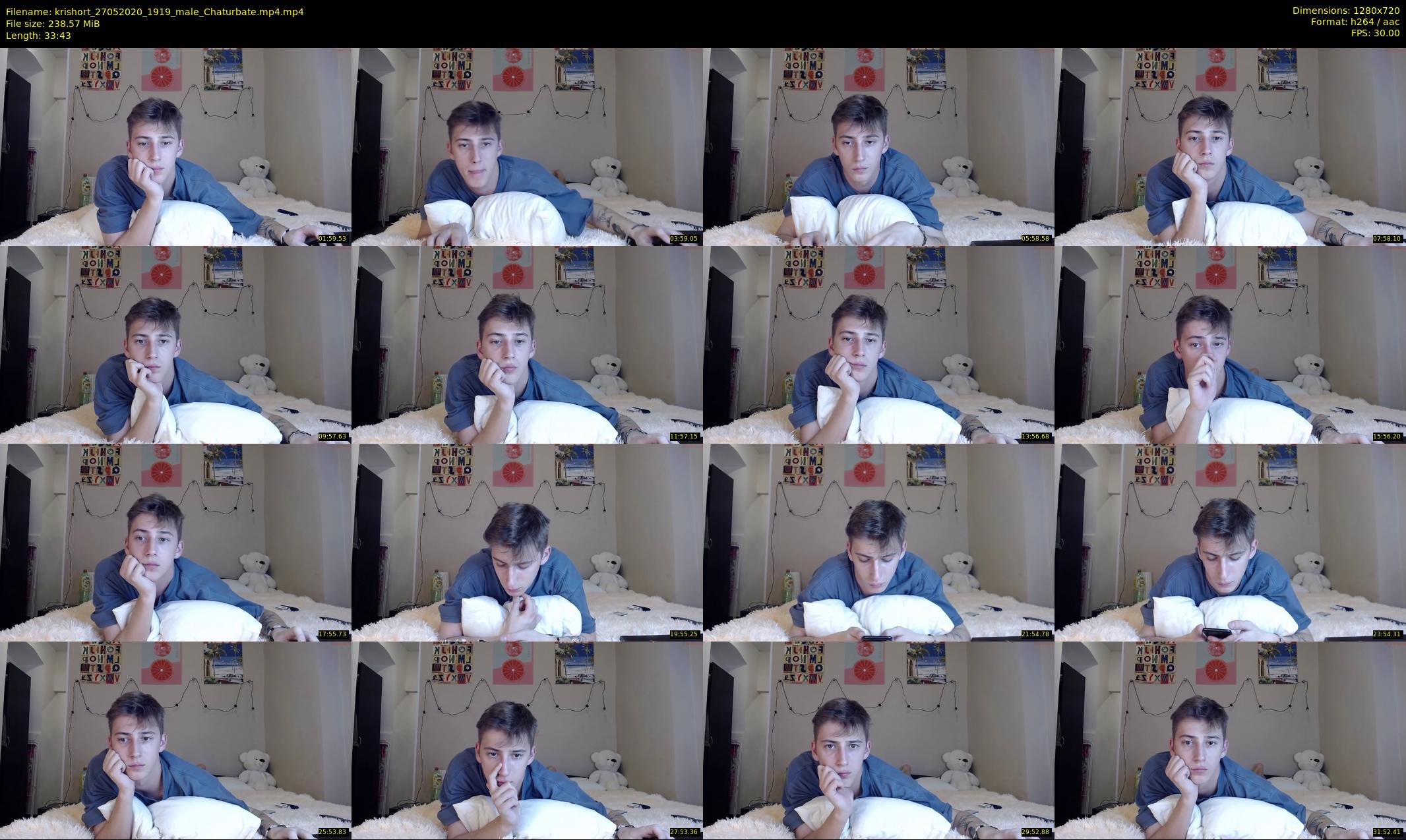 krishort — 34 minute Chaturbate male cam show recording, 720p, May 27, 2020