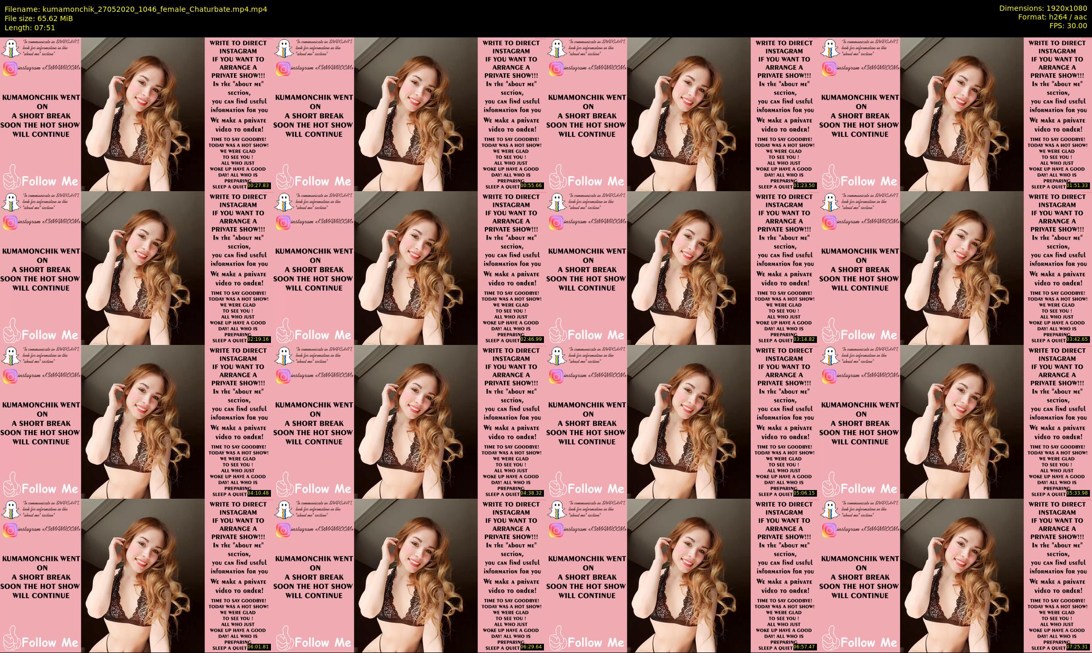 kumamonchik — 8 minute Chaturbate couple cam show recording, 1080p, May 27, 2020