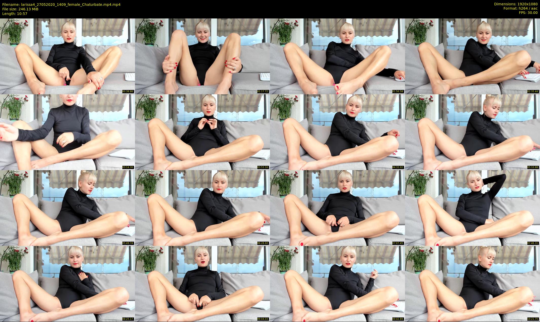 larissa4 — 11 minute Chaturbate female cam show recording, 1080p, May 27, 2020