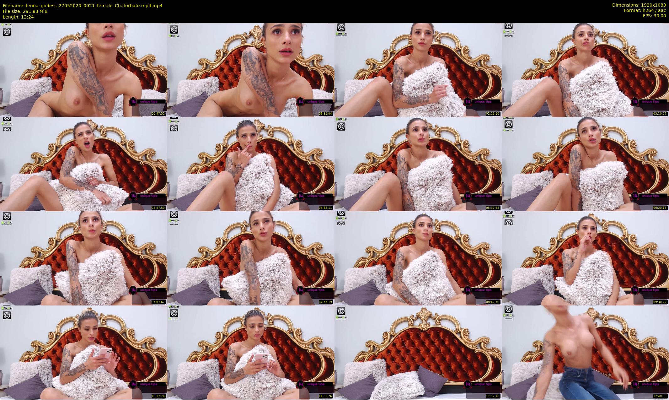 lenna_godess — 14 minute Chaturbate female cam show recording, 1080p, May 27, 2020