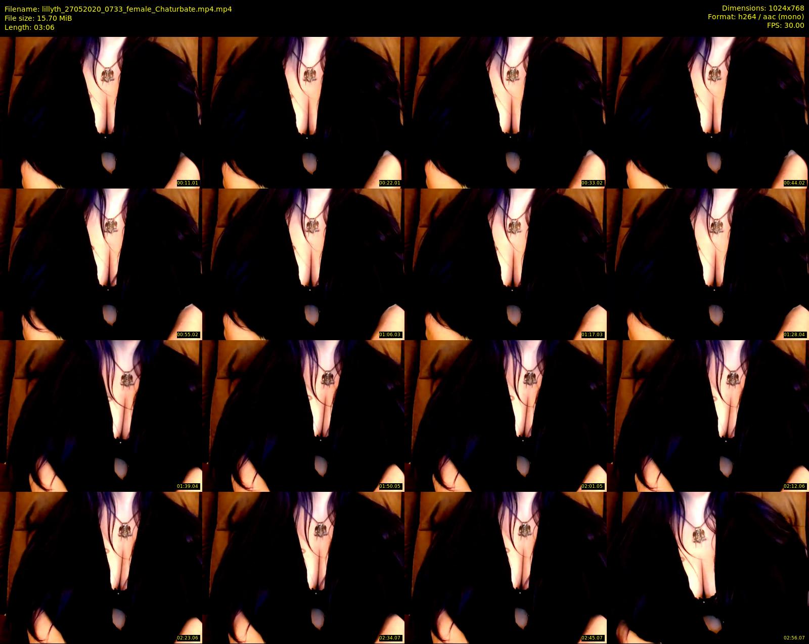 lillyth — 4 minute Chaturbate female cam show recording, 720p, May 27, 2020