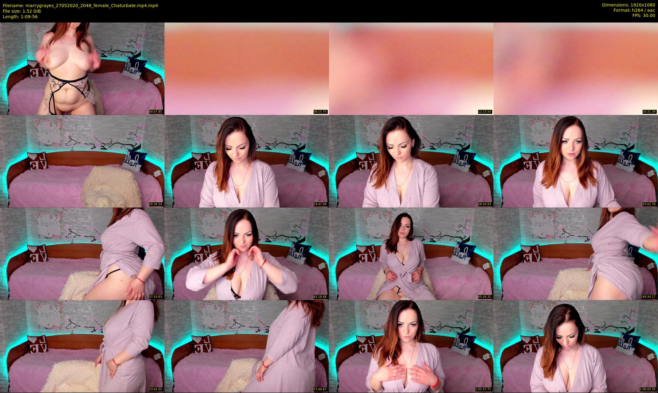 marrygrayes — 70 minute Chaturbate female cam show recording, 1080p, May 27, 2020