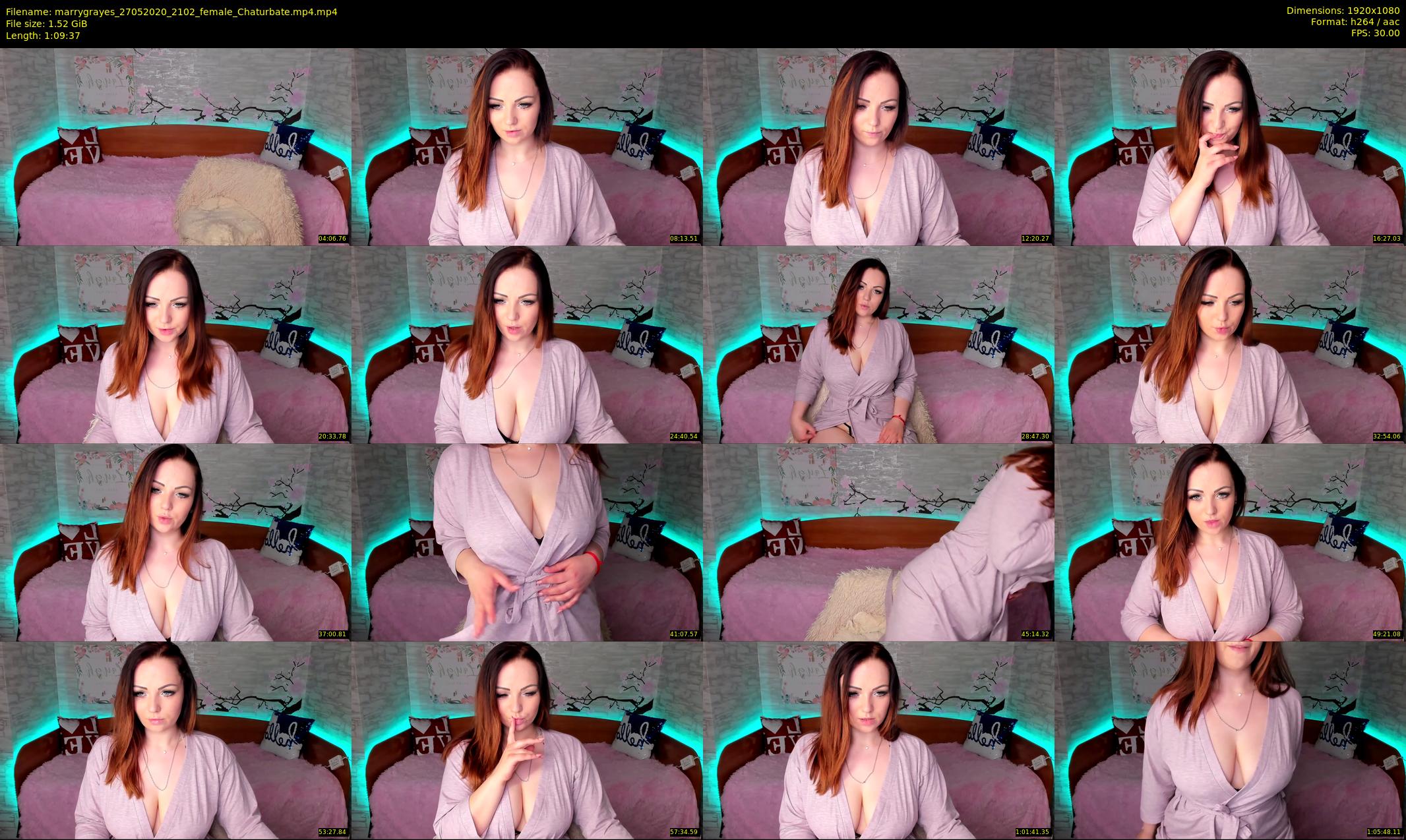 marrygrayes — 70 minute Chaturbate female cam show recording, 1080p, May 27, 2020