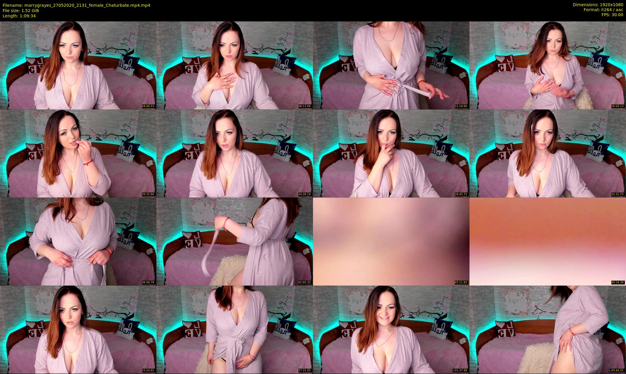 marrygrayes — 70 minute Chaturbate female cam show recording, 1080p, May 27, 2020