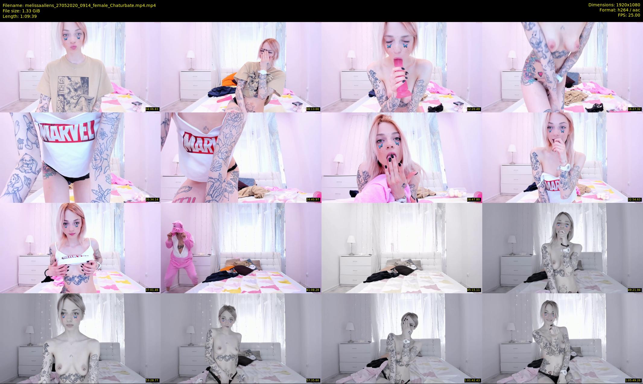melissaallens — 70 minute Chaturbate female cam show recording, 1080p, May 27, 2020