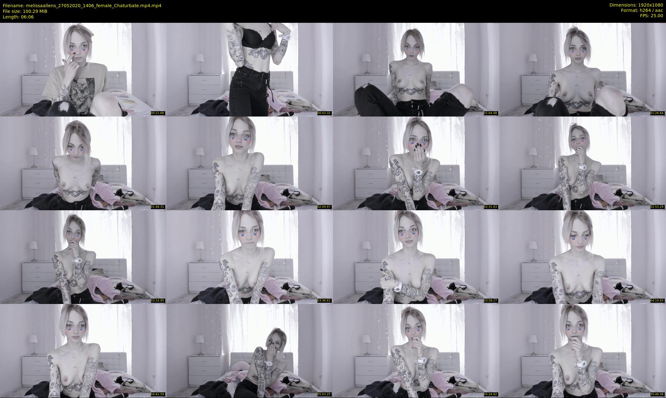 melissaallens — 7 minute Chaturbate female cam show recording, 1080p, May 27, 2020