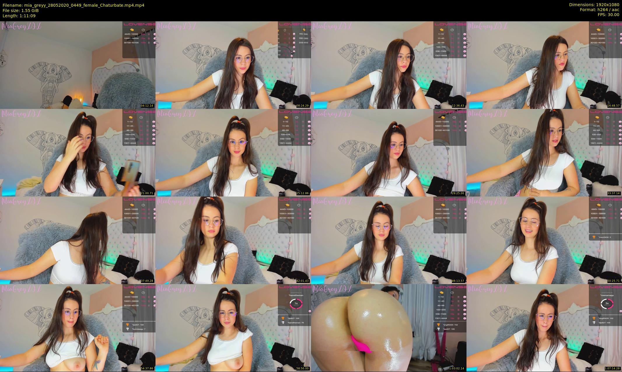 mia_greyy — 72 minute Chaturbate female cam show recording, 1080p, May 28, 2020