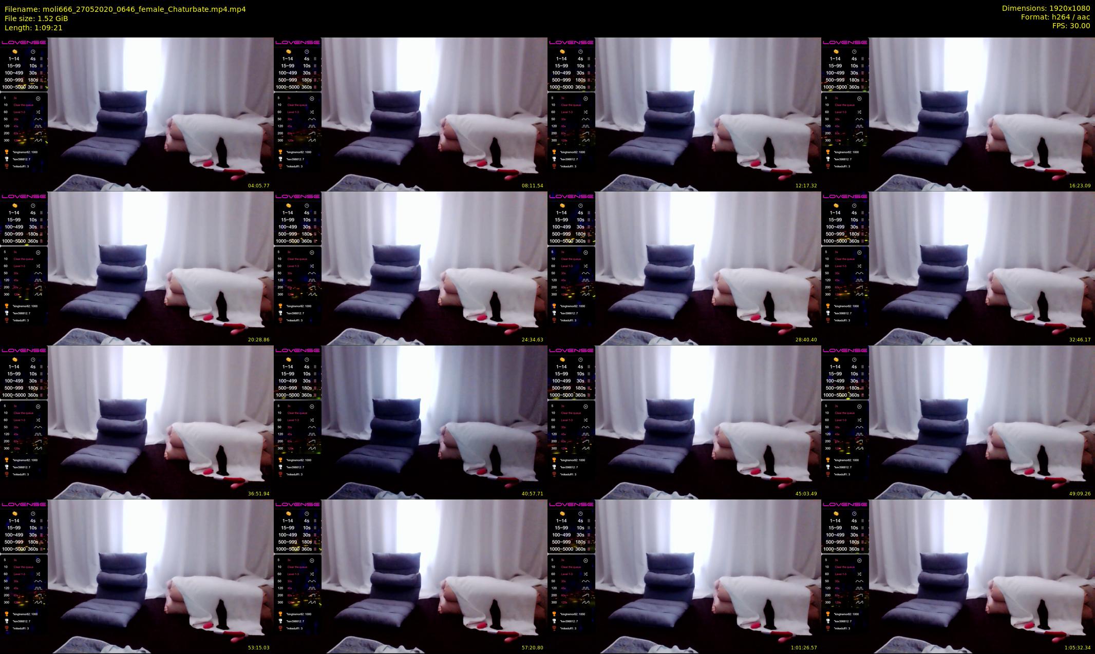 moli666 — 70 minute Chaturbate female cam show recording, 1080p, May 27, 2020