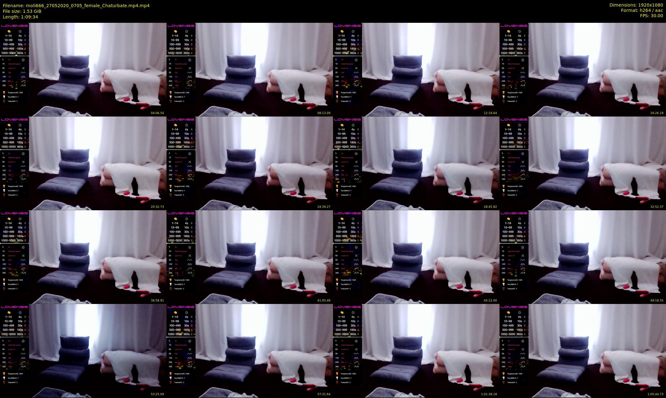 moli666 — 70 minute Chaturbate female cam show recording, 1080p, May 27, 2020
