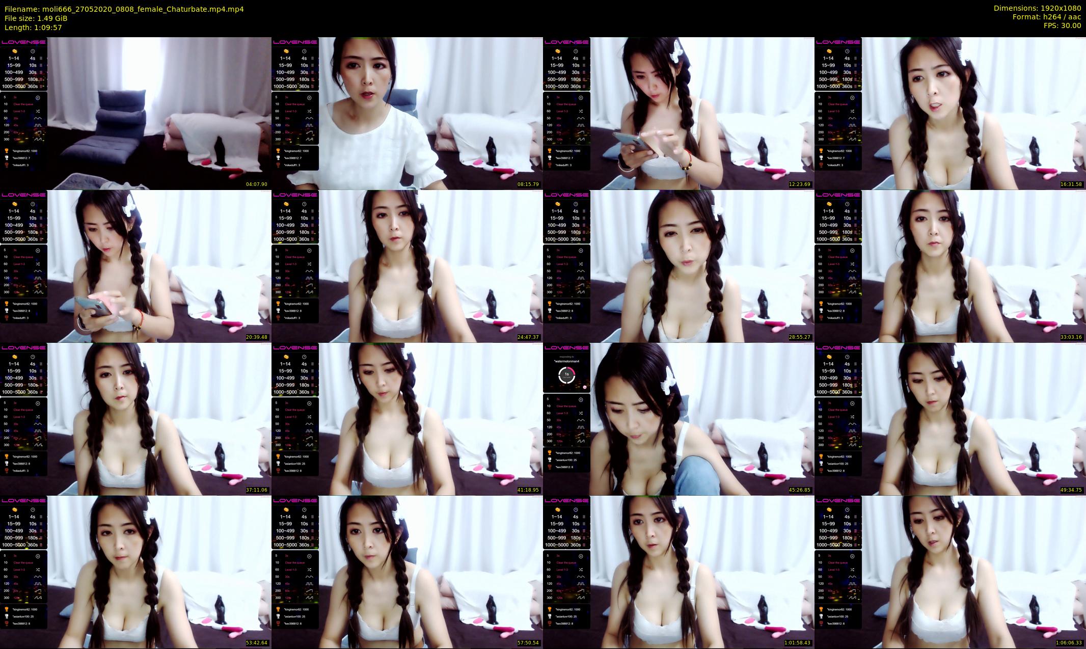 moli666 — 70 minute Chaturbate female cam show recording, 1080p, May 27, 2020