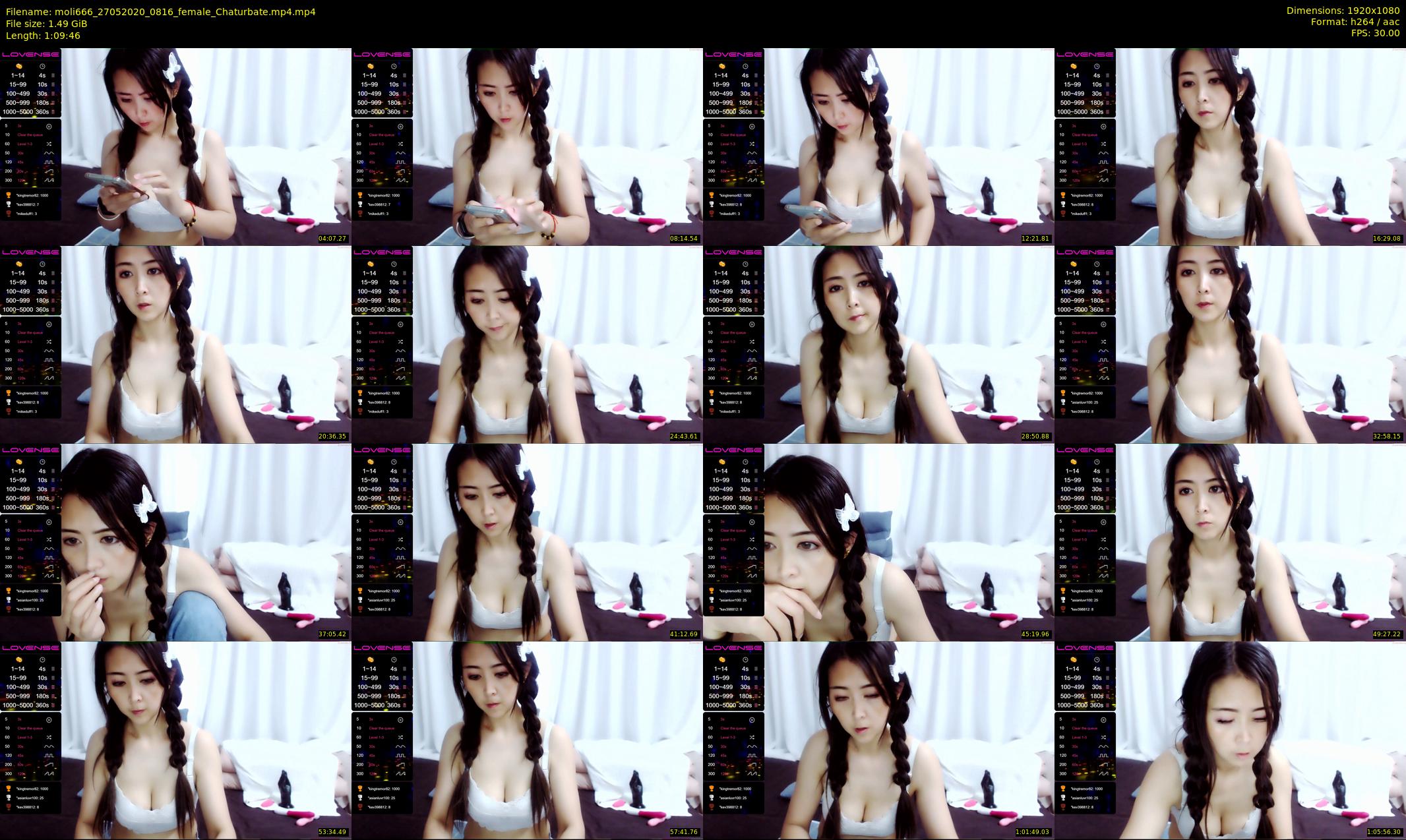 moli666 — 70 minute Chaturbate female cam show recording, 1080p, May 27, 2020