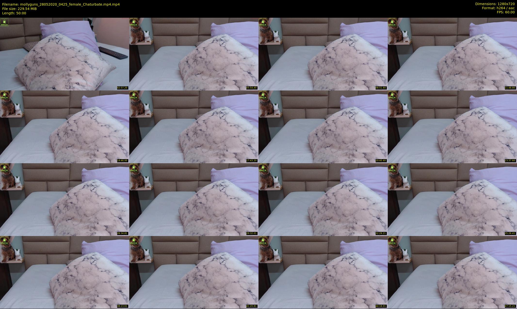 mollyguns — 50 minute Chaturbate female cam show recording, 720p, May 28, 2020
