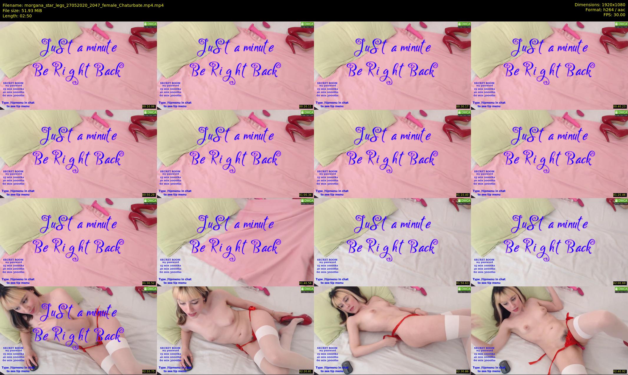 morgana_star_legs — 3 minute Chaturbate female cam show recording, 1080p, May 27, 2020