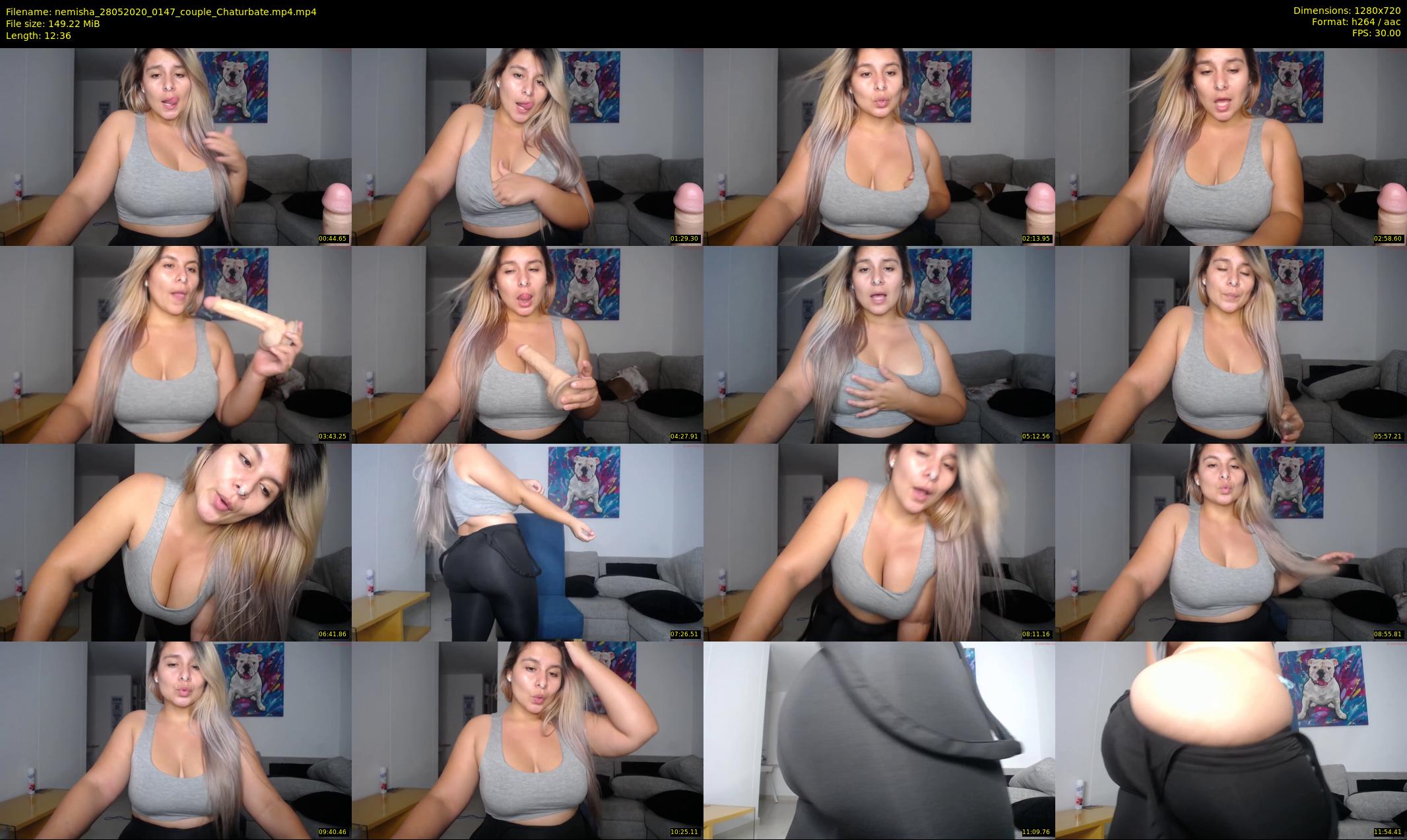nemisha — 13 minute Chaturbate female cam show recording, 720p, May 28, 2020