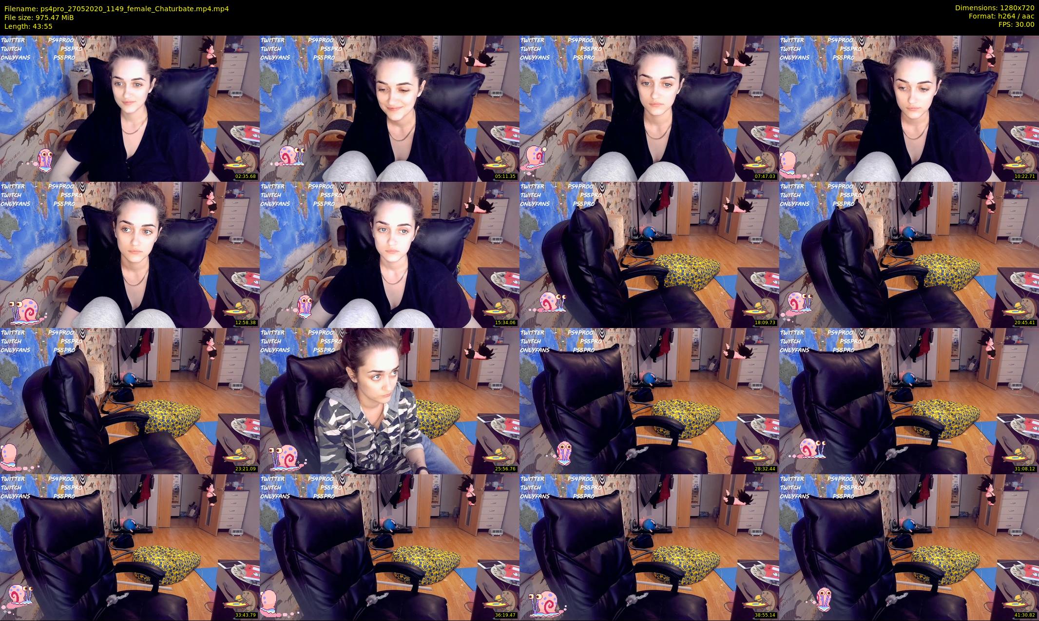 ps4pro — 44 minute Chaturbate female cam show recording, 720p, May 27, 2020