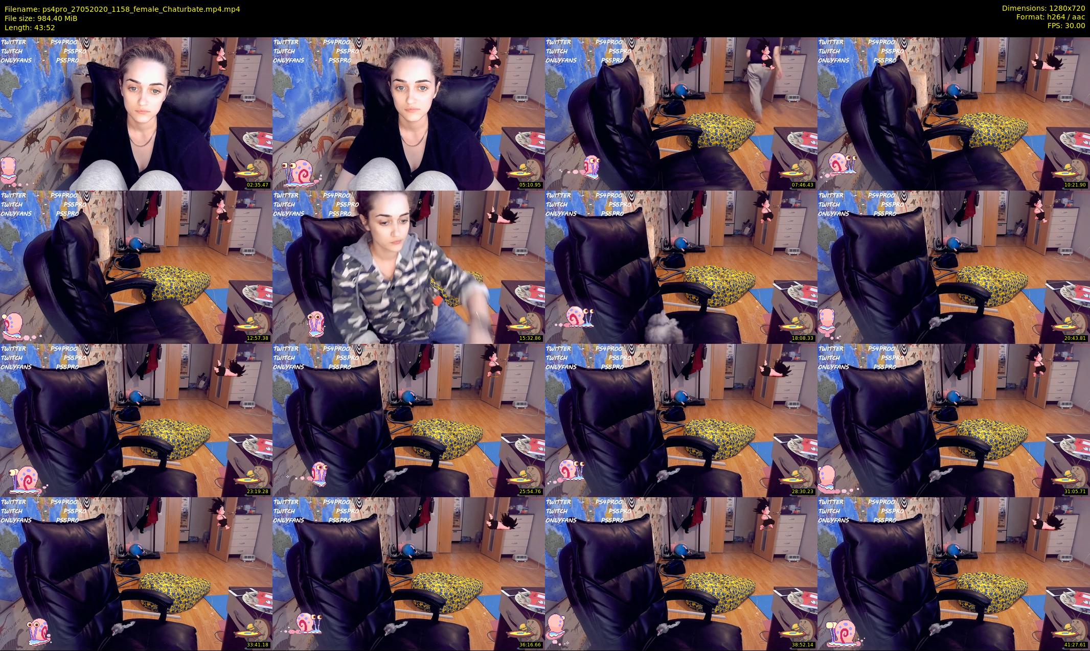 ps4pro — 44 minute Chaturbate female cam show recording, 720p, May 27, 2020