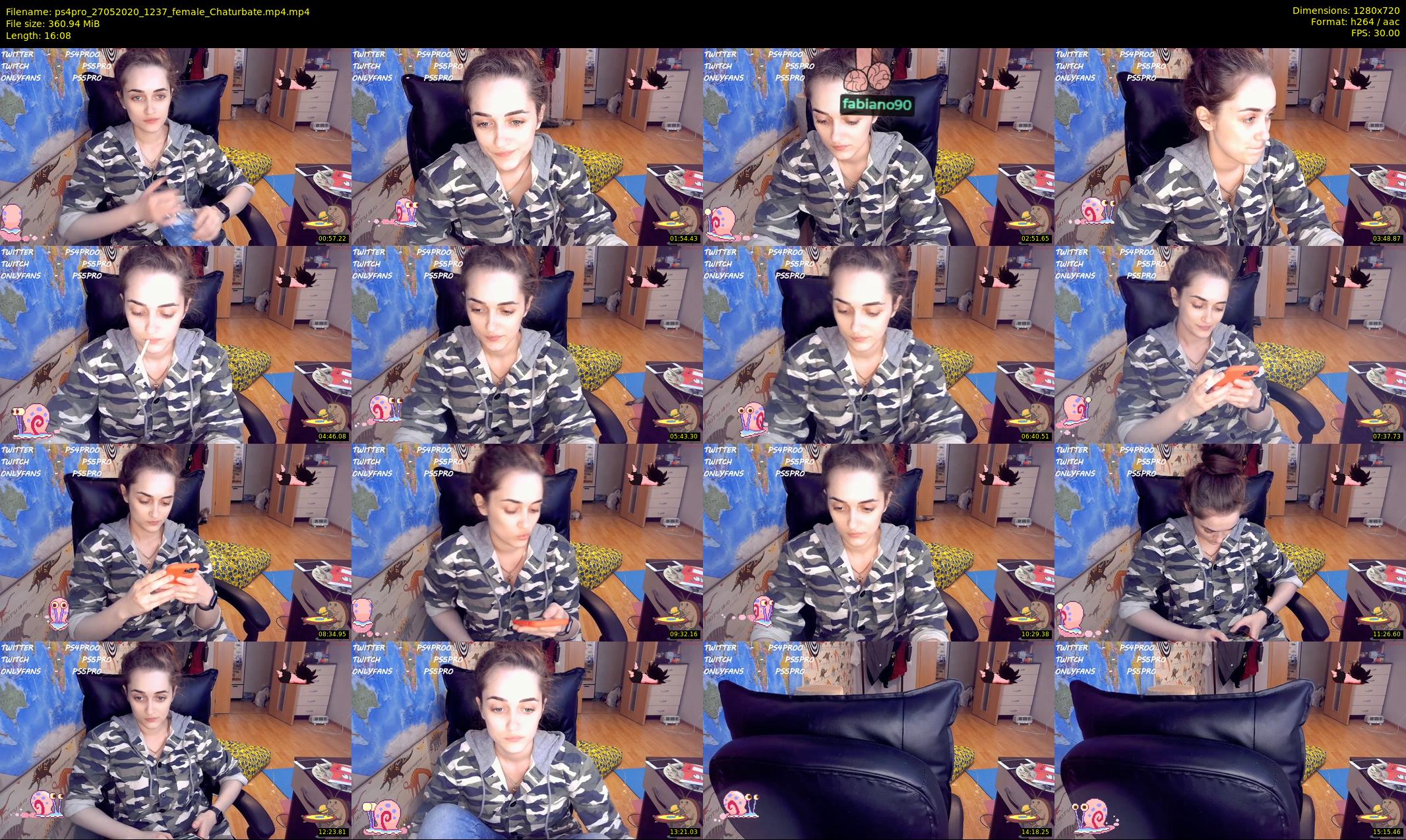 ps4pro — 17 minute Chaturbate female cam show recording, 720p, May 27, 2020