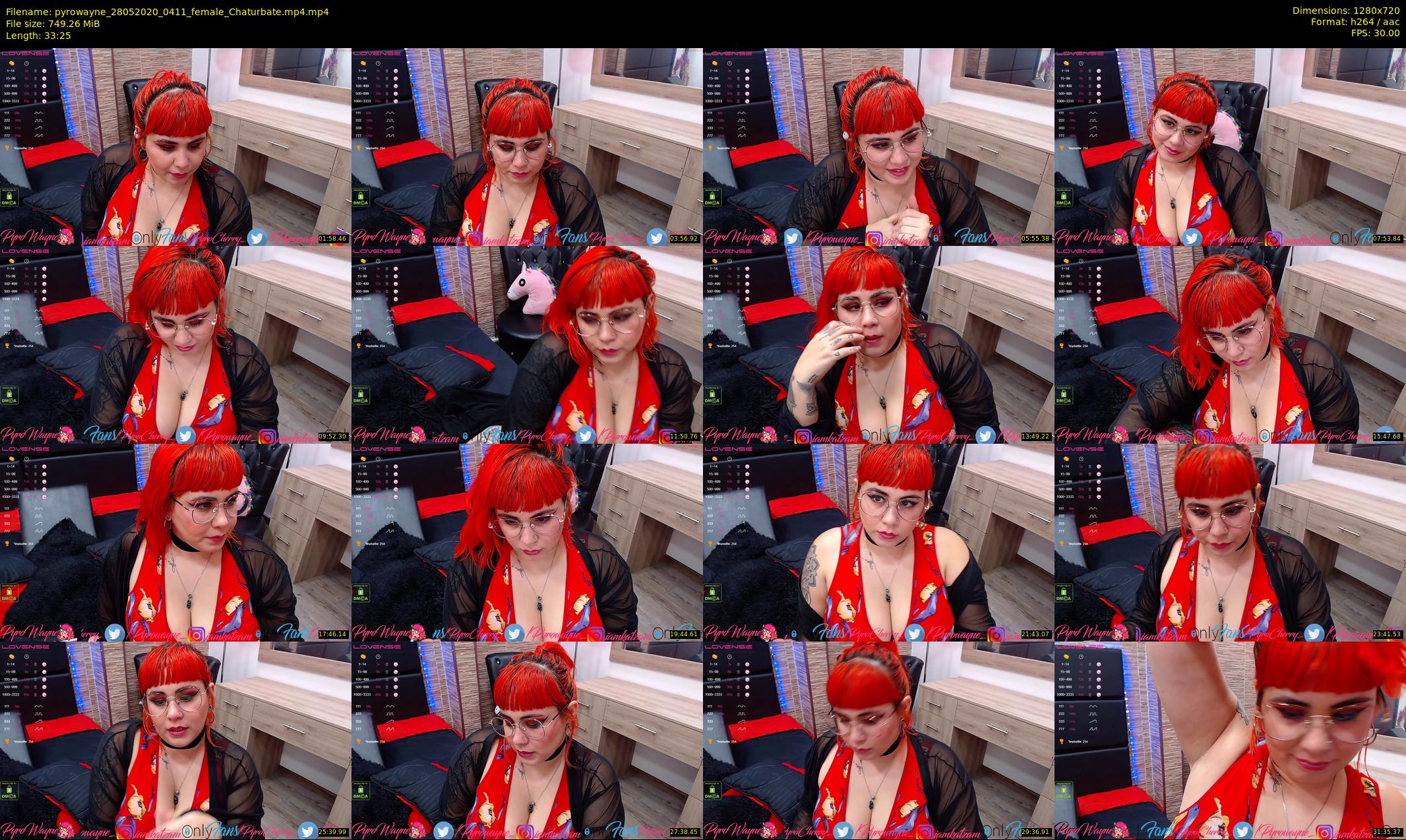 pyrowayne — 34 minute Chaturbate female cam show recording, 720p, May 28, 2020