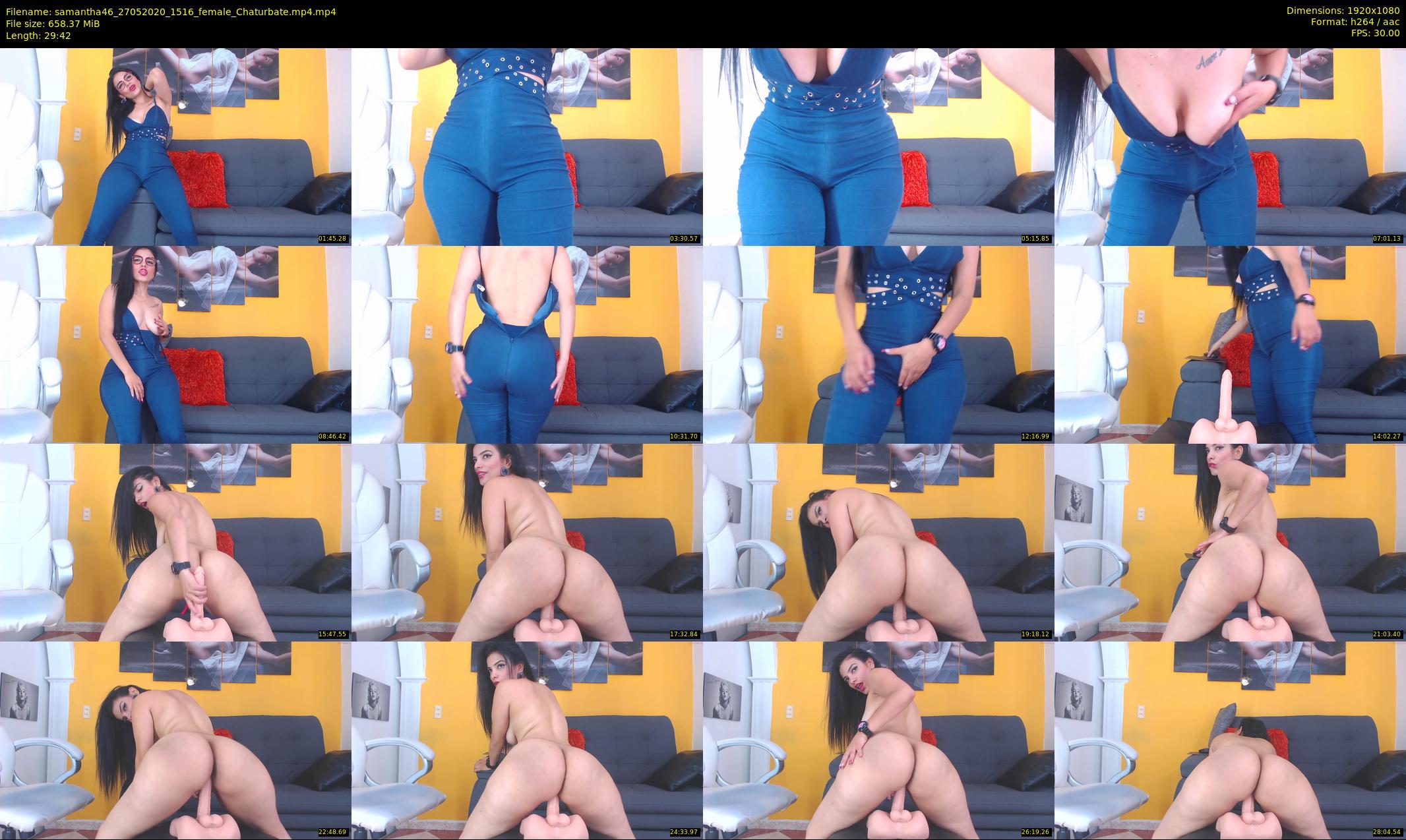 samantha46 — 30 minute Chaturbate female cam show recording, 1080p, May 27, 2020