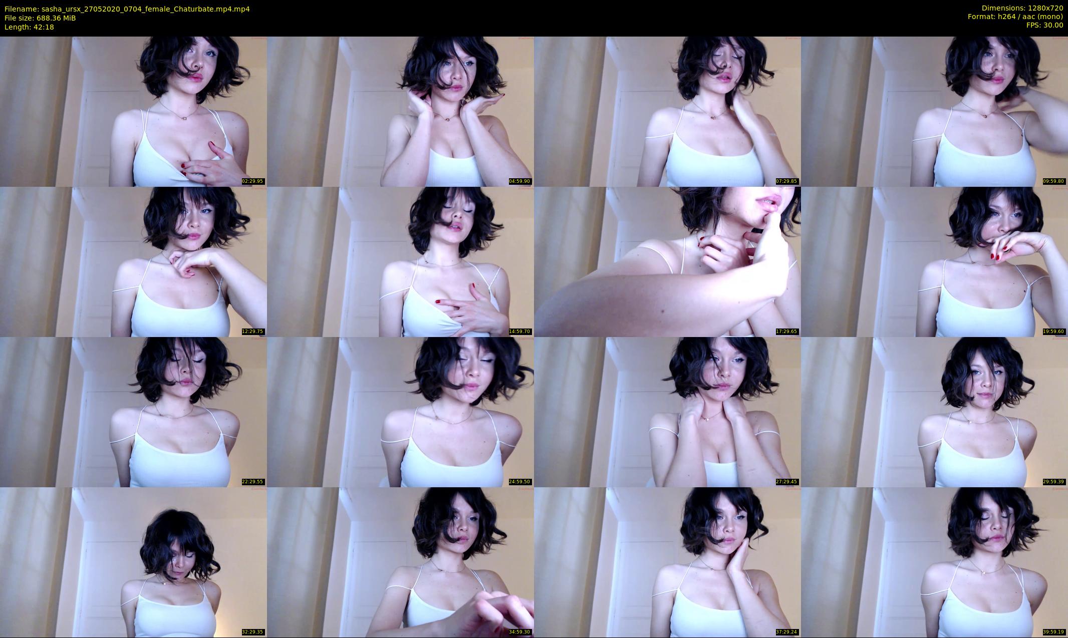 sasha_ursx — 43 minute Chaturbate female cam show recording, 720p, May 27, 2020