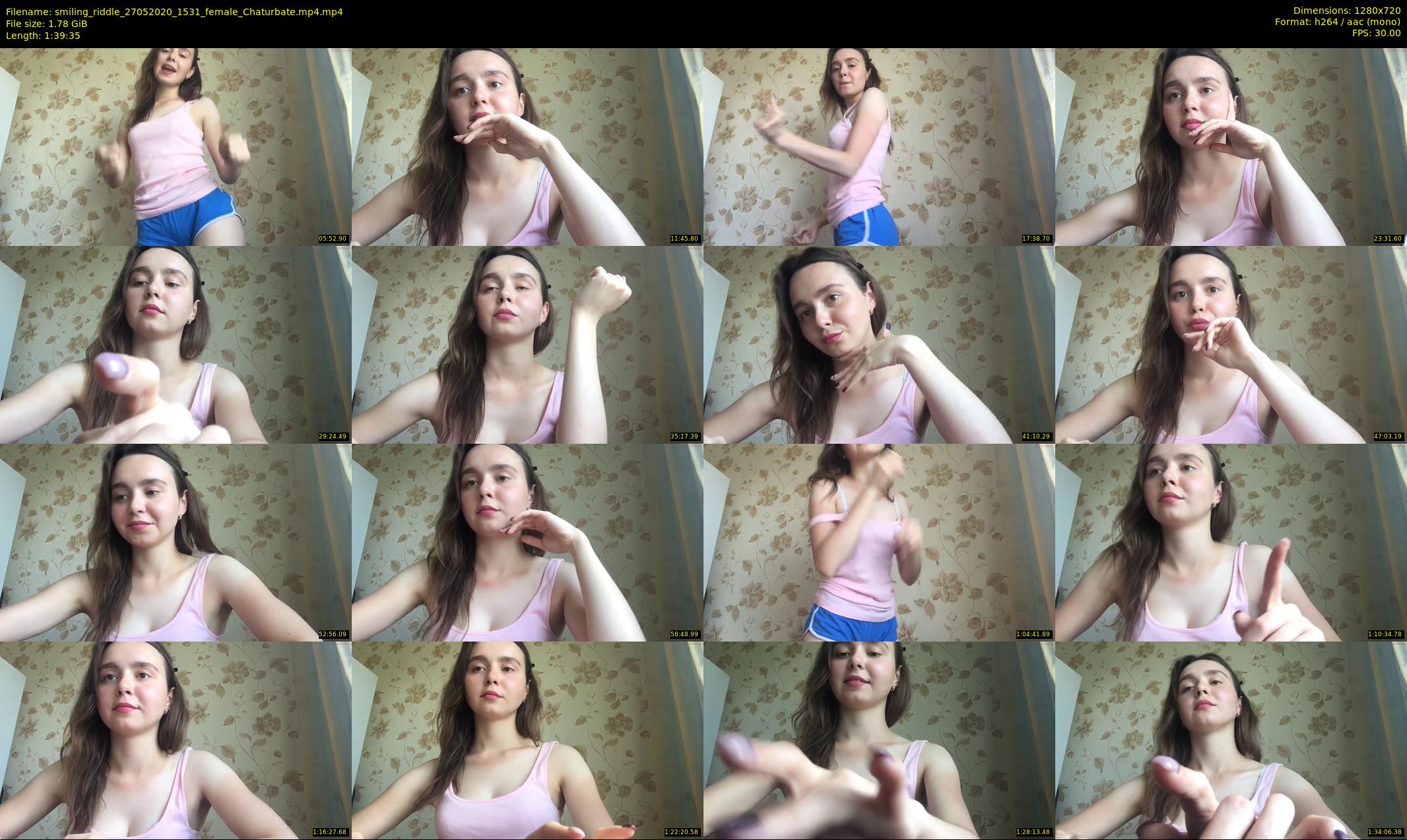 smiling_riddle — 100 minute Chaturbate female cam show recording, 720p, May 27, 2020