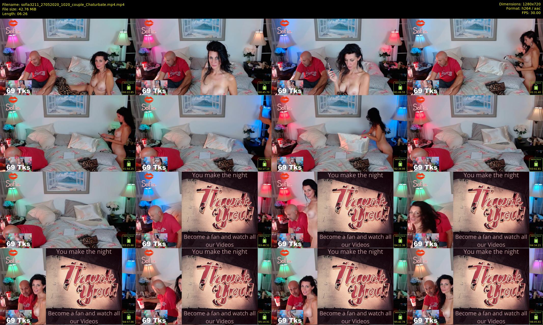 sofia3211 — 7 minute Chaturbate couple cam show recording, 720p, May 27, 2020