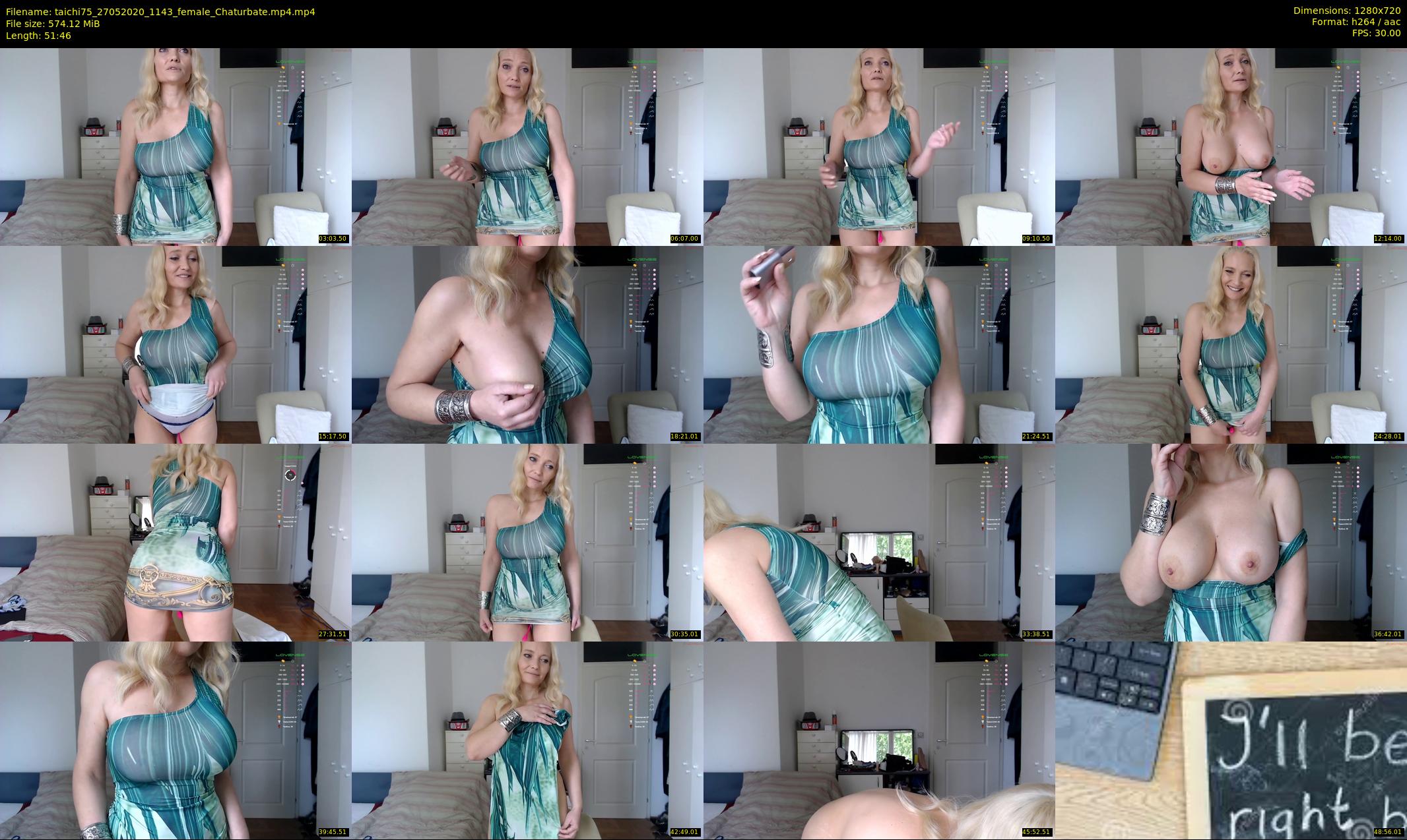 taichi75 — 52 minute Chaturbate female cam show recording, 720p, May 27, 2020
