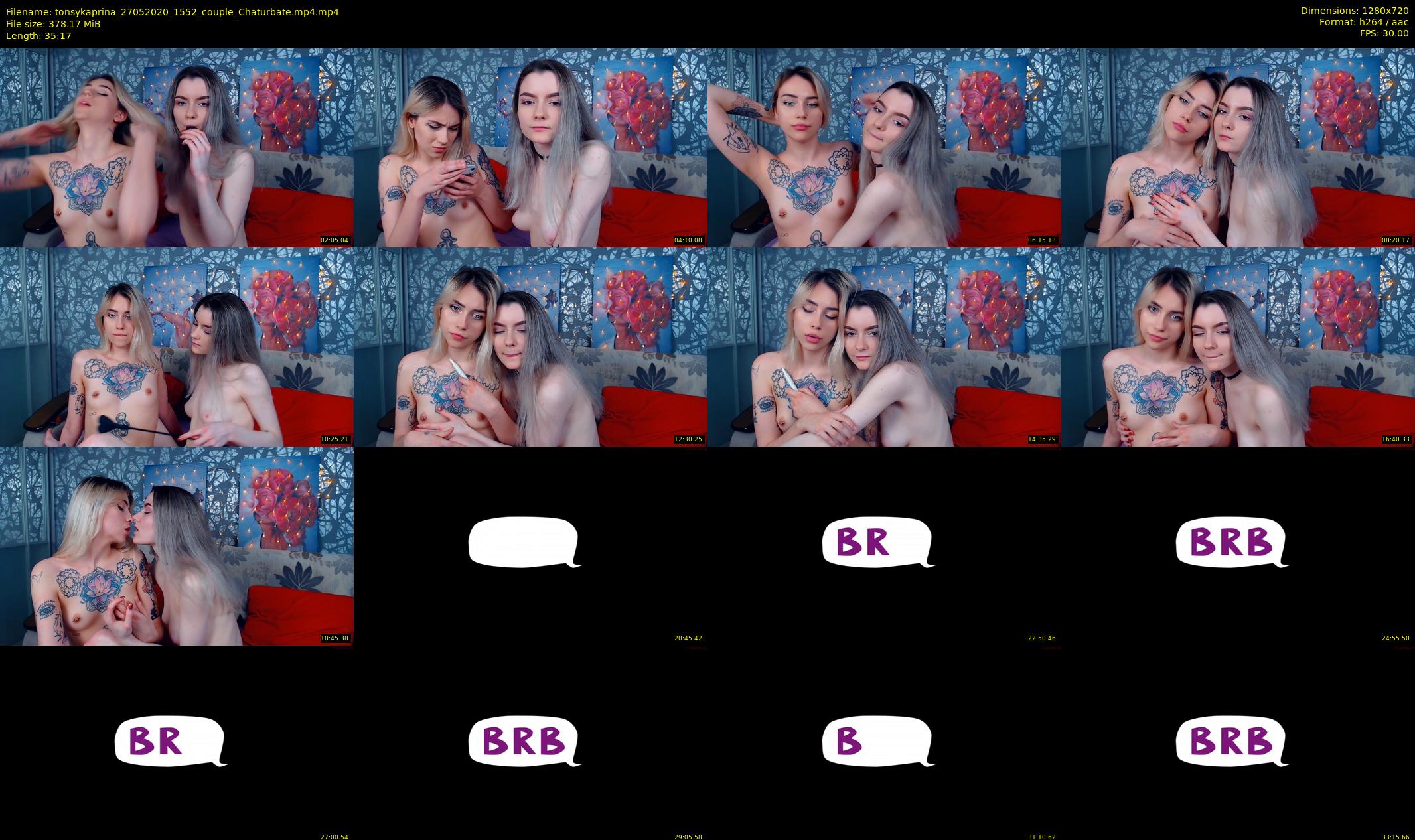 tonsykaprina — 36 minute Chaturbate couple cam show recording, 720p, May 27, 2020