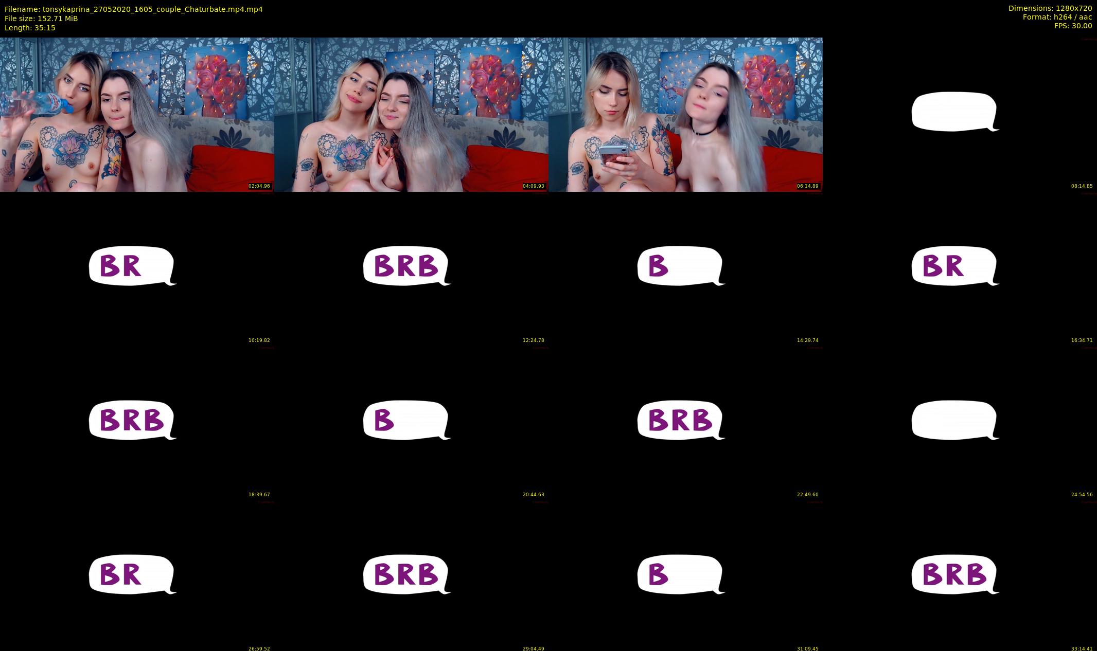 tonsykaprina — 36 minute Chaturbate couple cam show recording, 720p, May 27, 2020