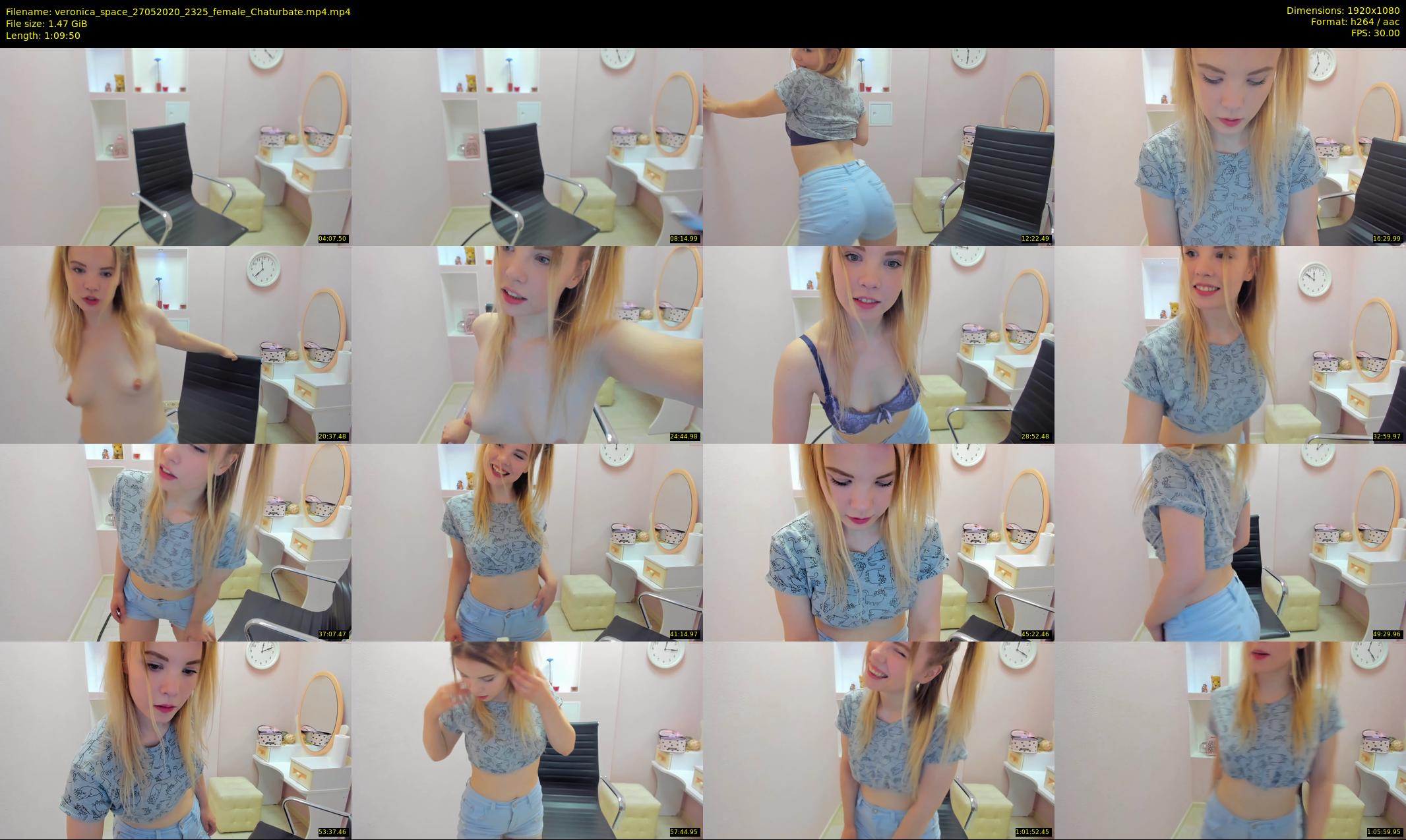 veronica_space — 70 minute Chaturbate female cam show recording, 1080p, May 27, 2020