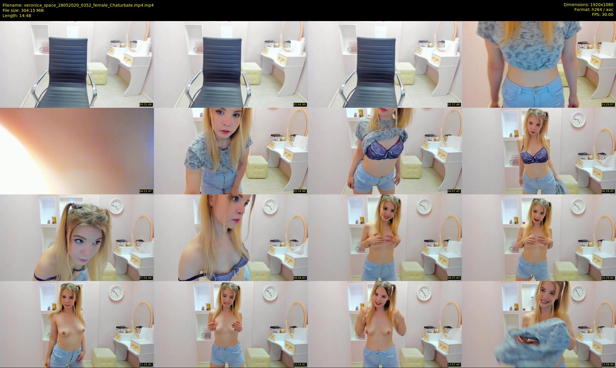 veronica_space — 15 minute Chaturbate female cam show recording, 1080p, May 28, 2020
