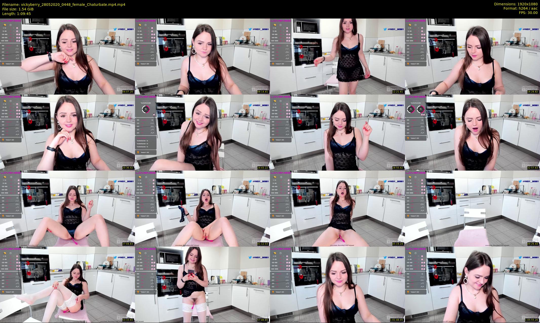 vickyberry — 70 minute Chaturbate female cam show recording, 1080p, May 28, 2020