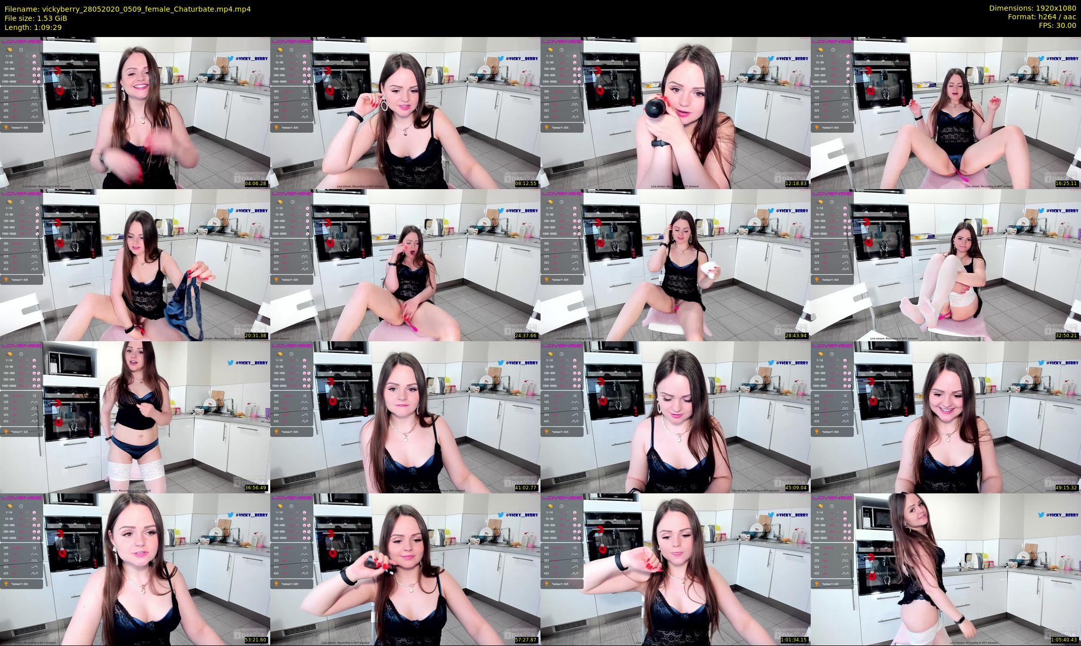 vickyberry — 70 minute Chaturbate female cam show recording, 1080p, May 28, 2020