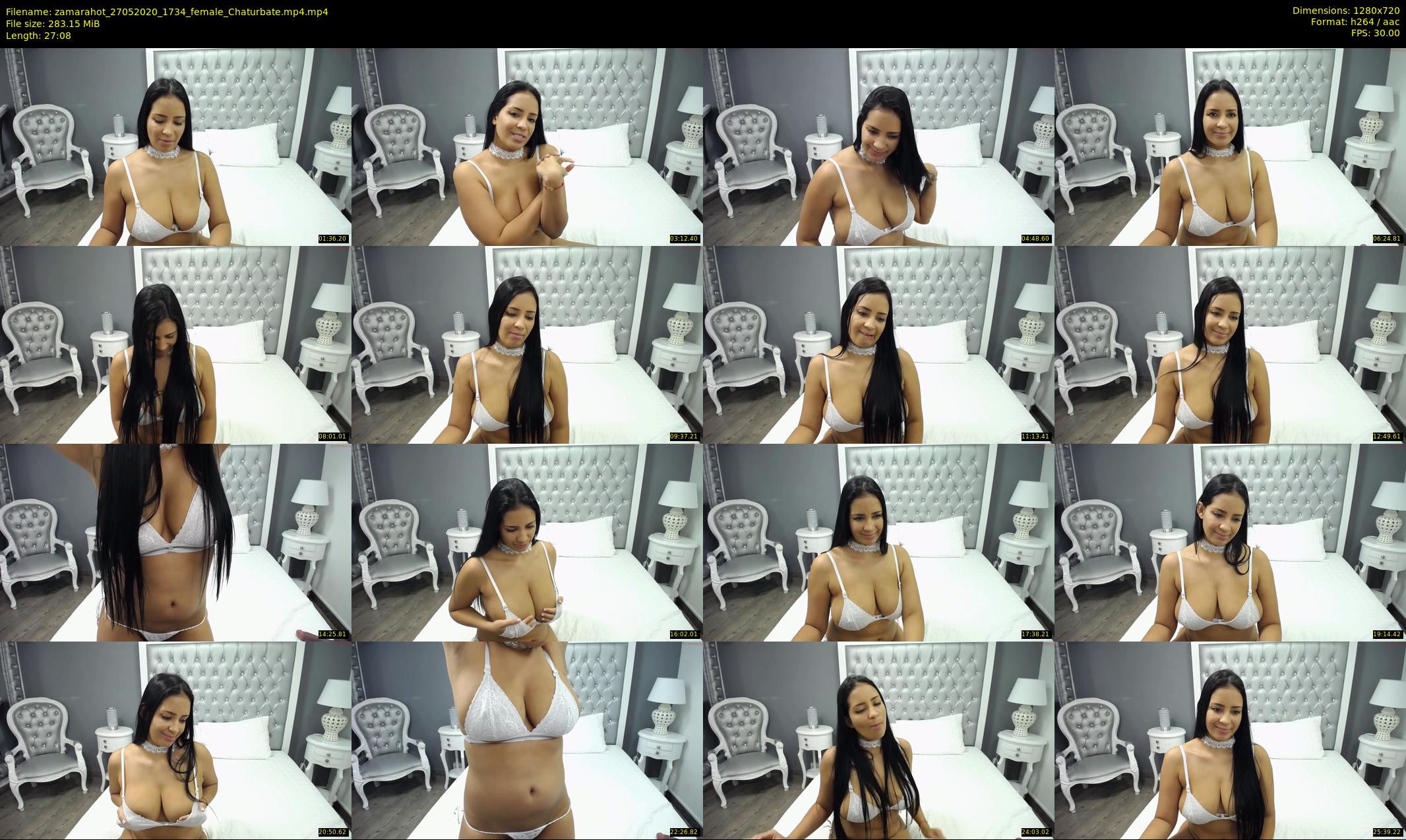 zamarahot — 28 minute Chaturbate female cam show recording, 720p, May 27, 2020