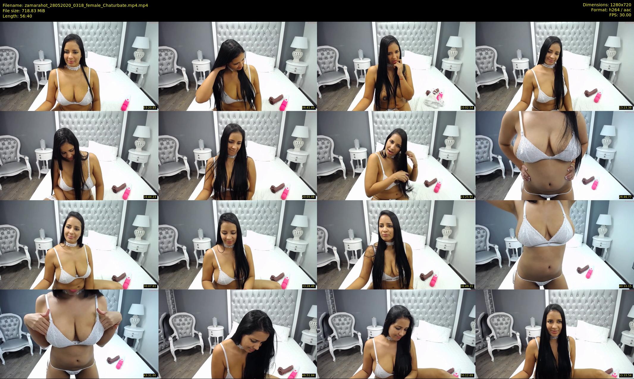 zamarahot — 57 minute Chaturbate female cam show recording, 720p, May 28, 2020