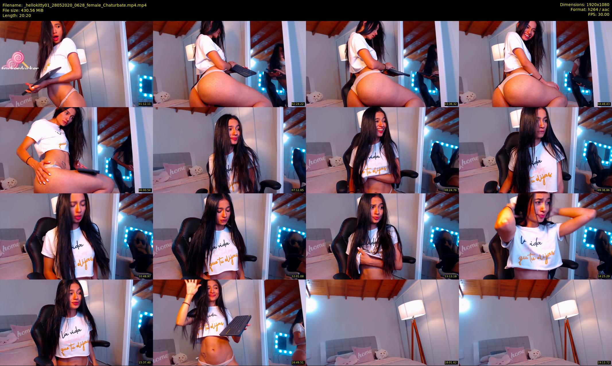 _hellokitty01 — 21 minute Chaturbate female cam show recording, 1080p, May 28, 2020